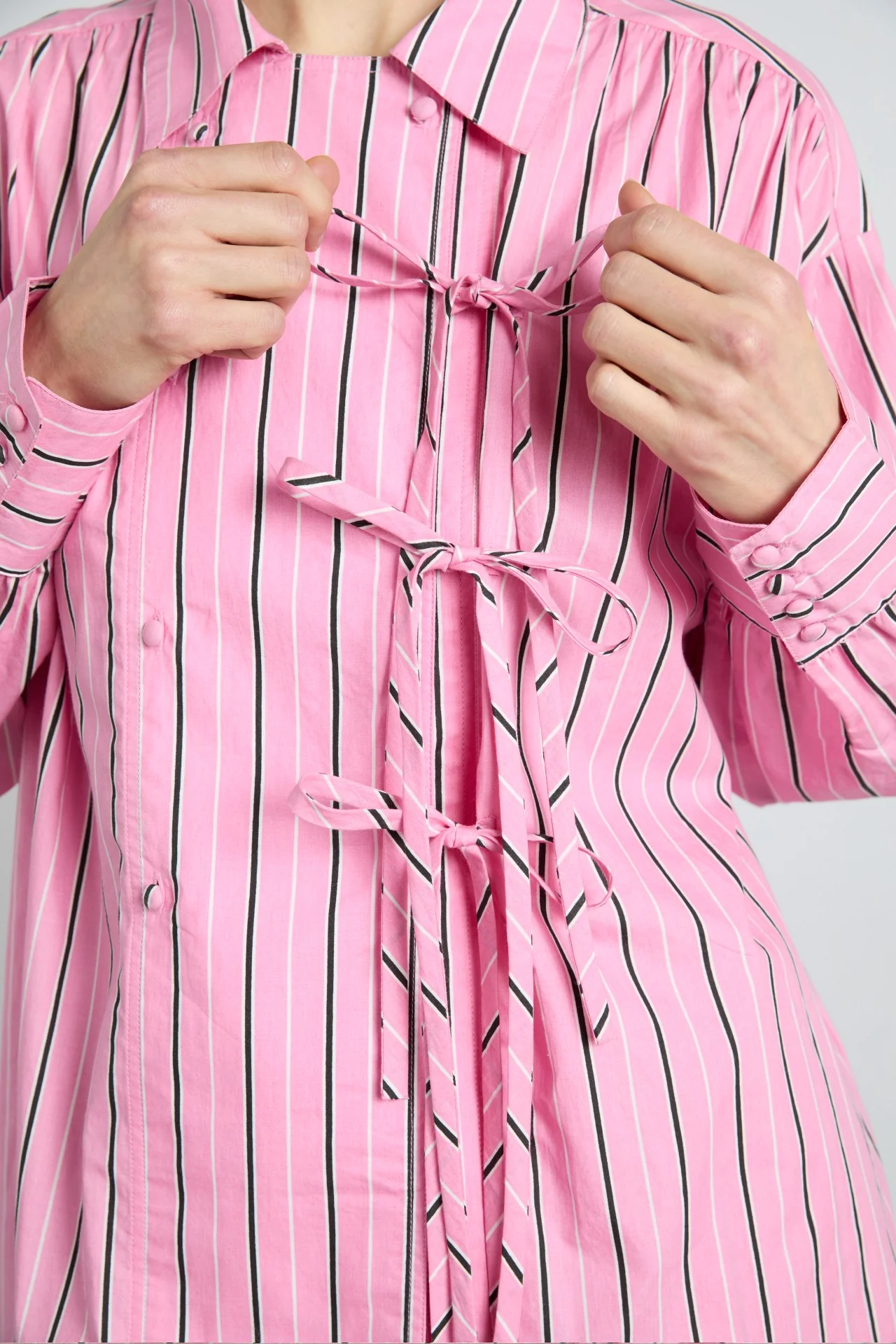 carmy shirt - pink bold stripe