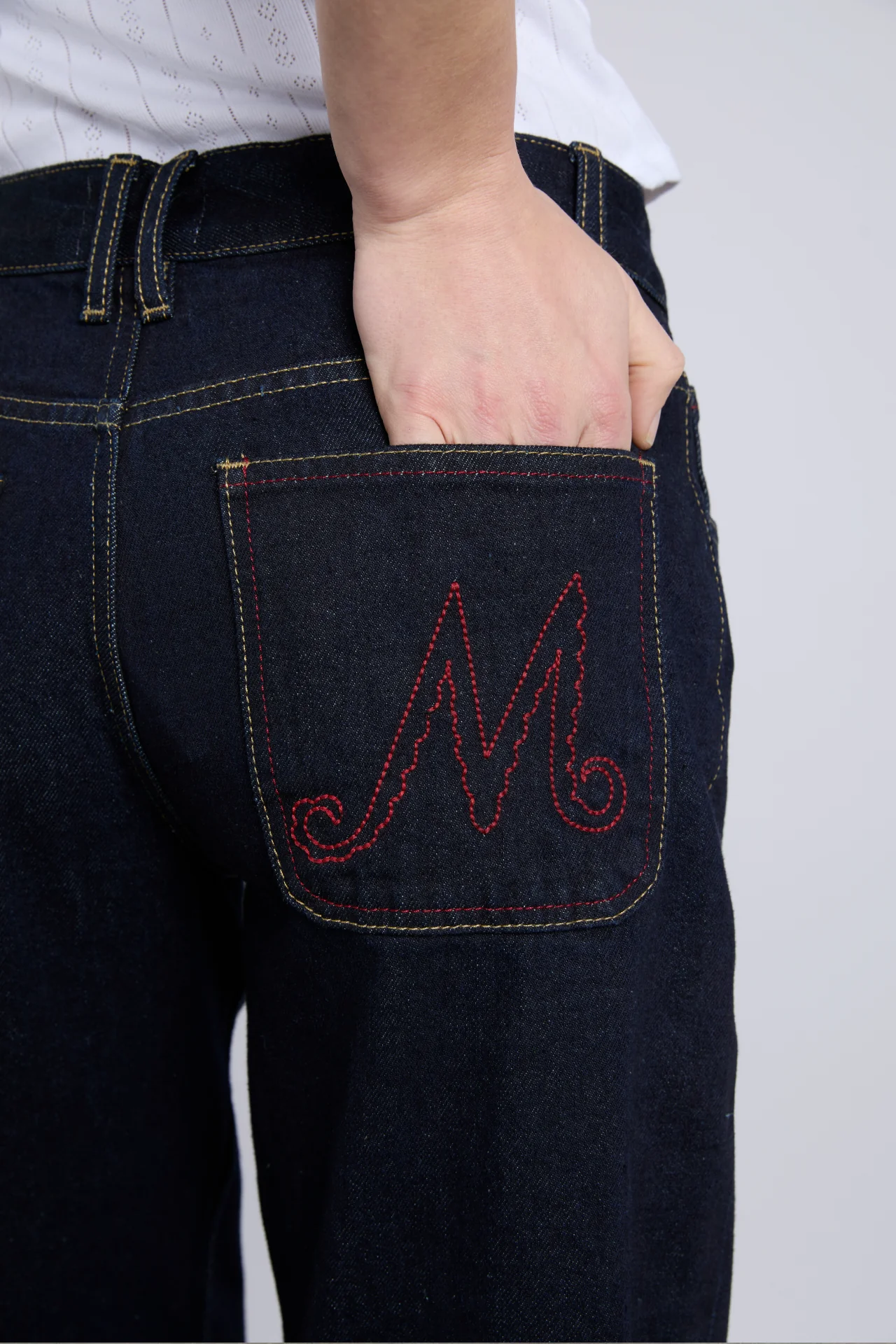 Italian selvedge sylvie jeans with turn up