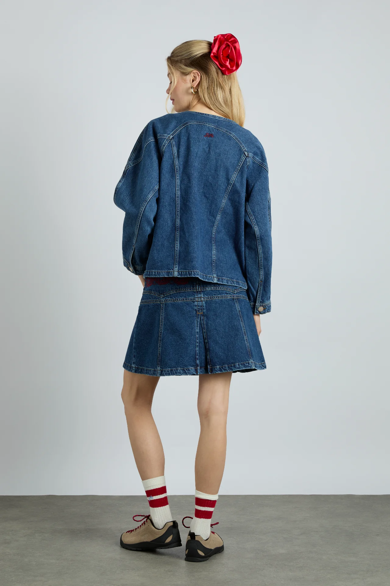 sloane skirt - texas wash & embroidery