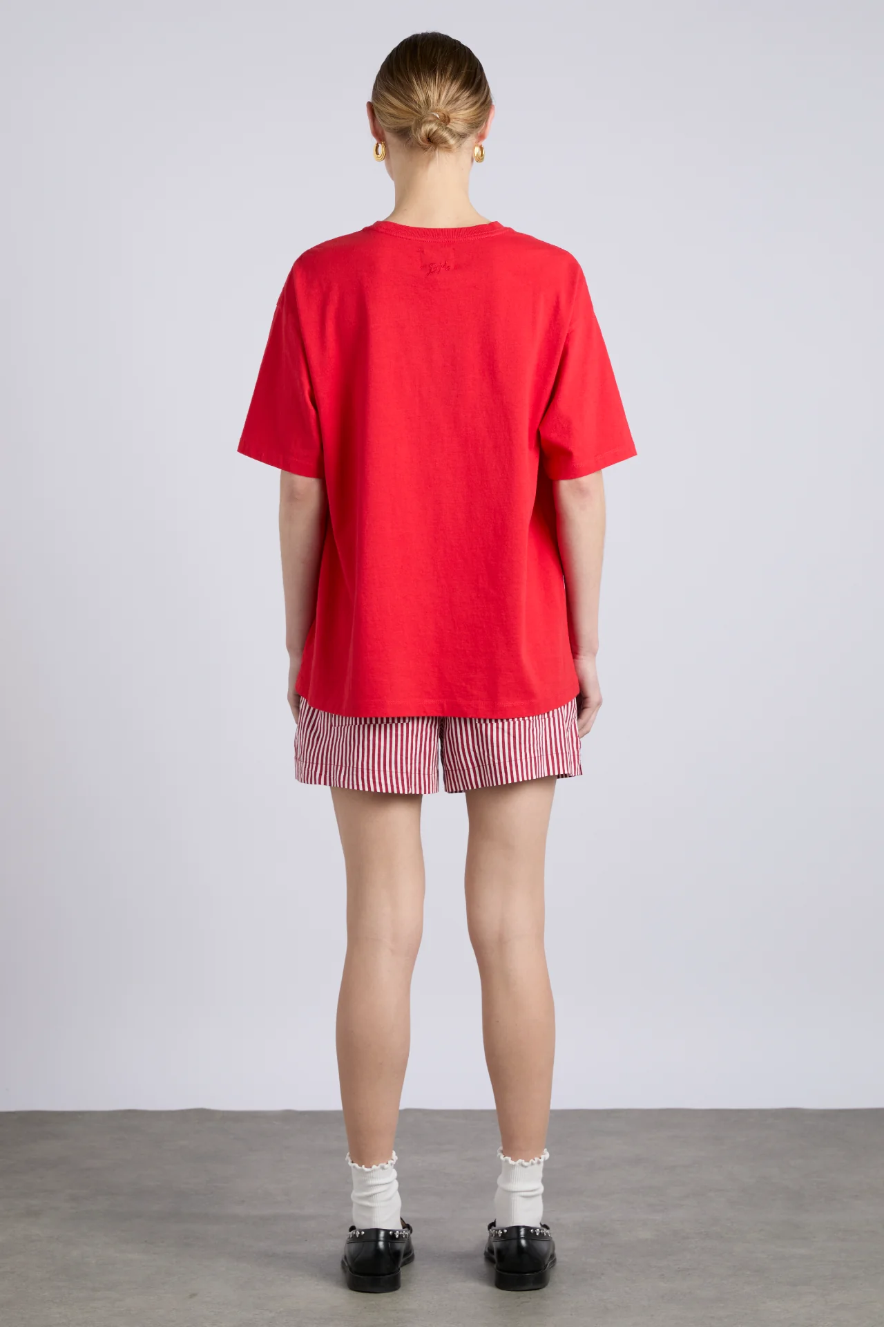 chilli boyfriend tee - washed red