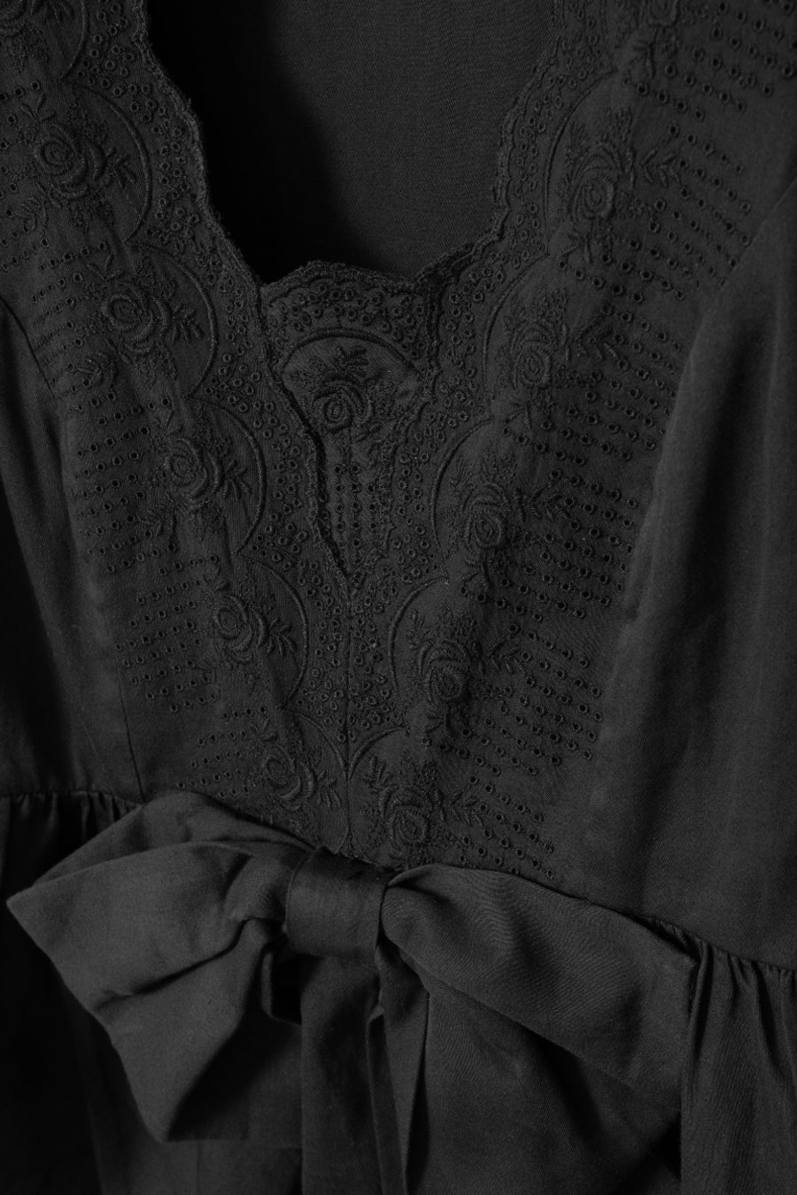 eugenie bow blouse - black