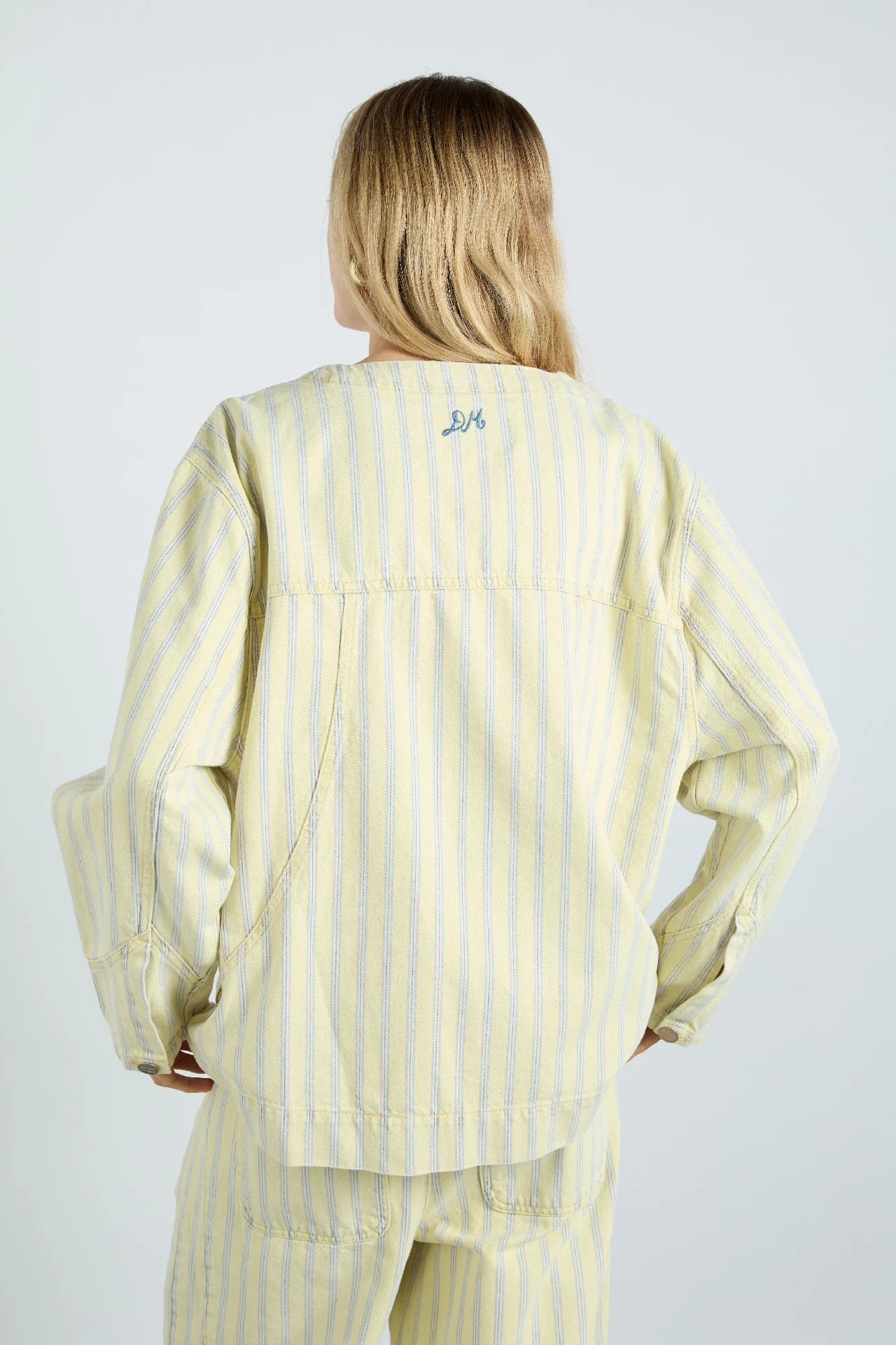 luca jacket - butter business stripe