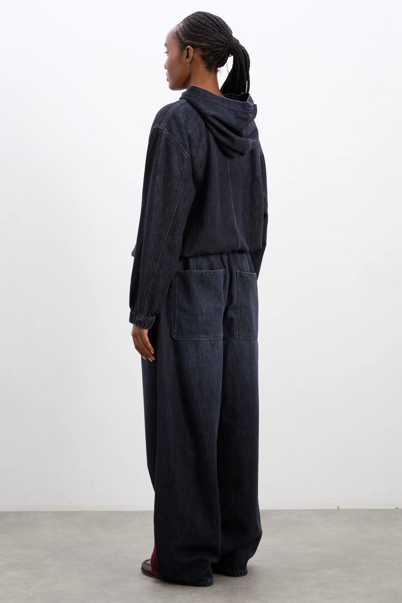 pre-order orson denim hoodie - eclipse wash