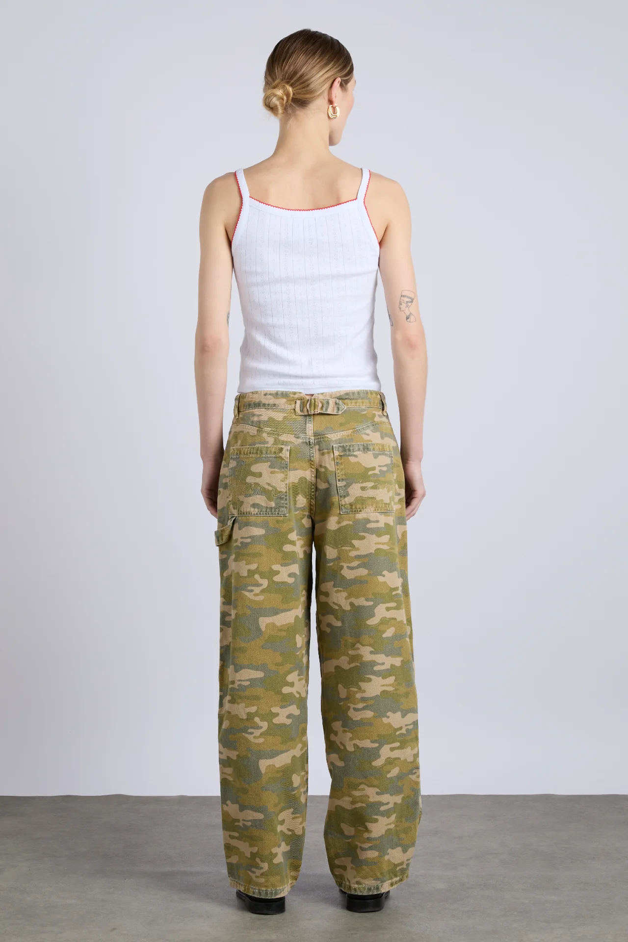 drew jeans - green camo