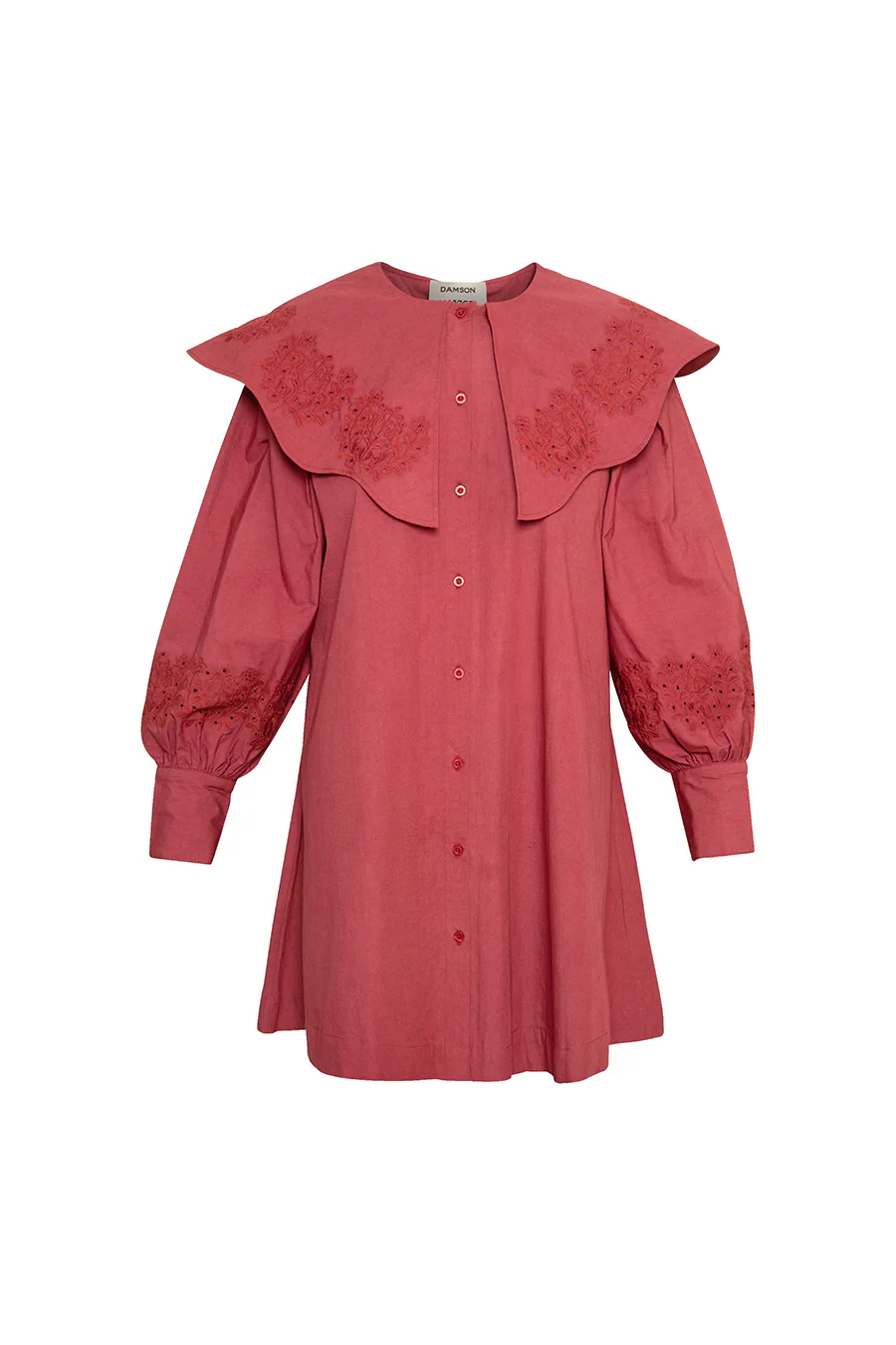 mimi mini dress - plum broderie