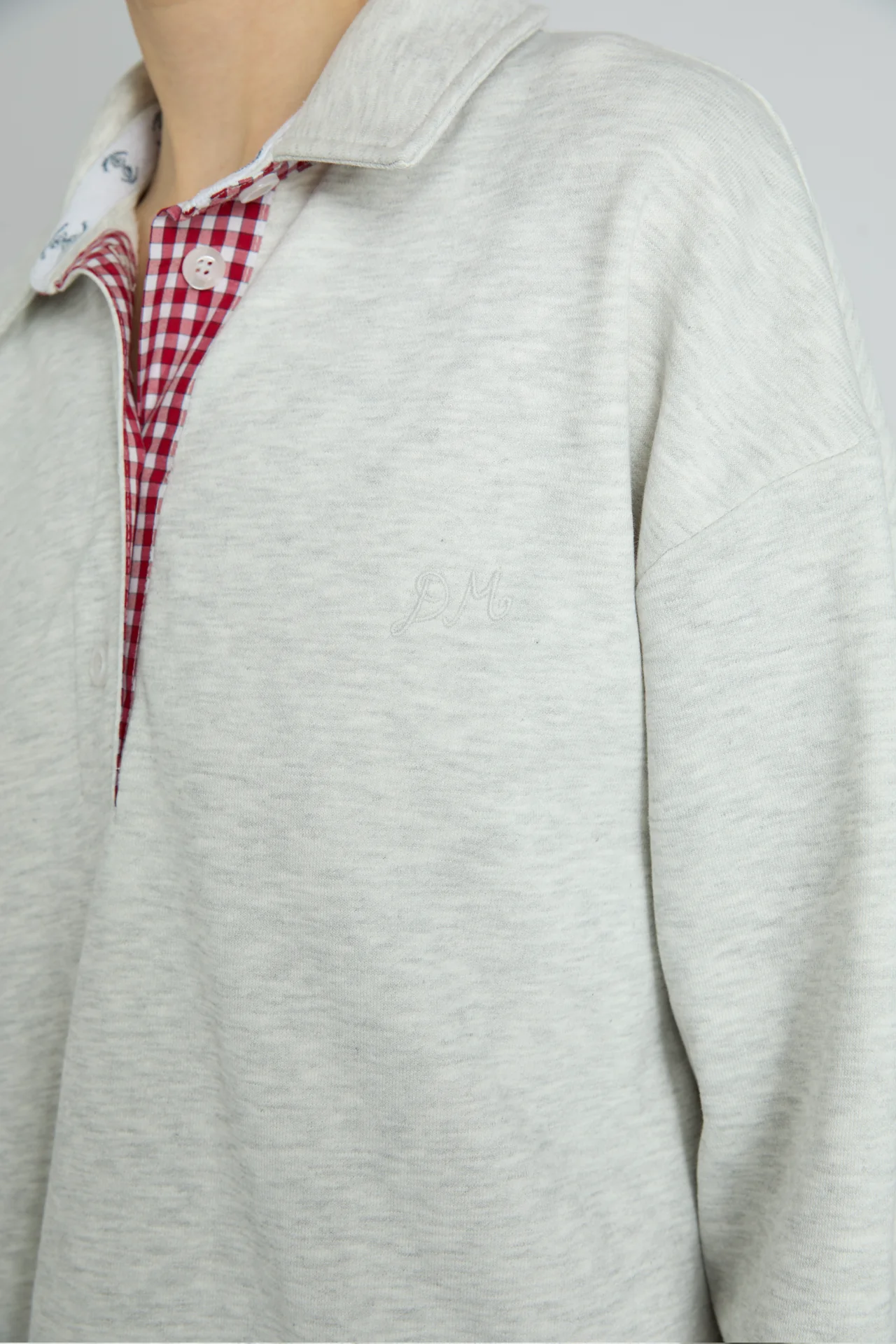 fifi rugby polo - ice grey marl