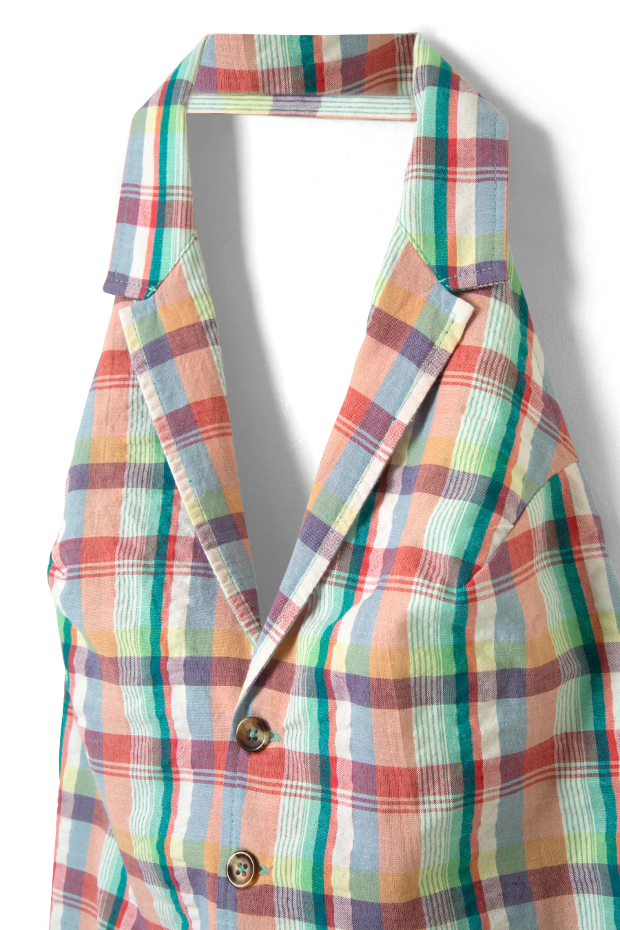 maya waistcoat - picnic check