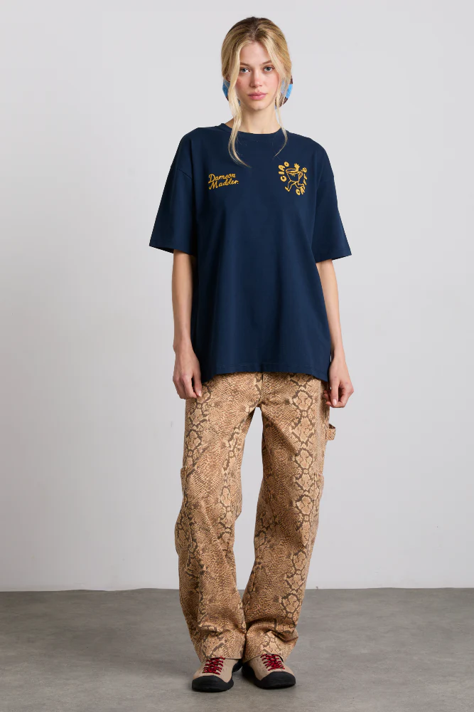 cafe pronto boyfriend tee - navy