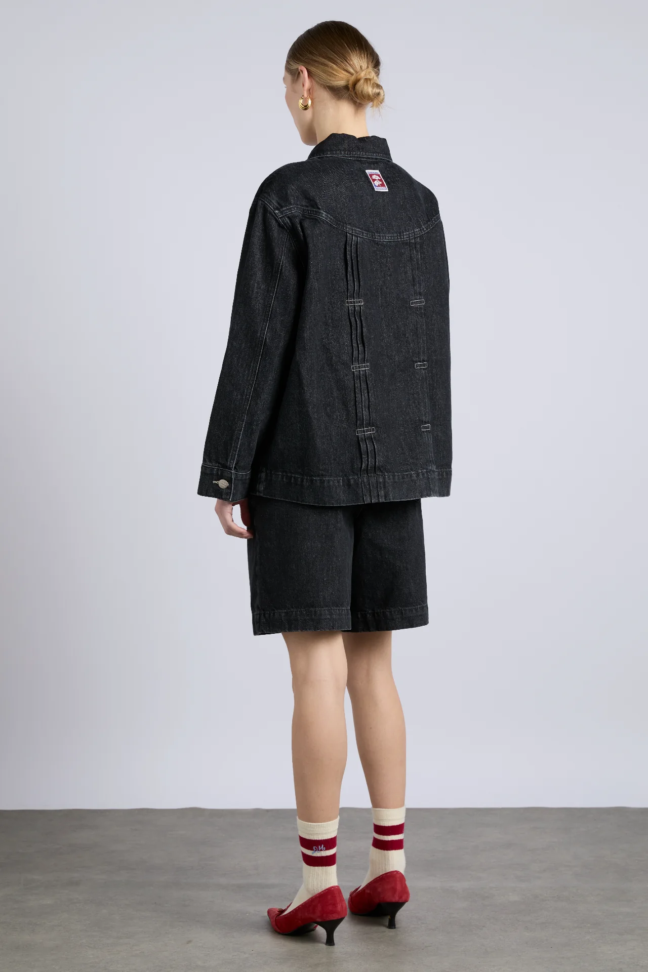 stevie shacket - washed black