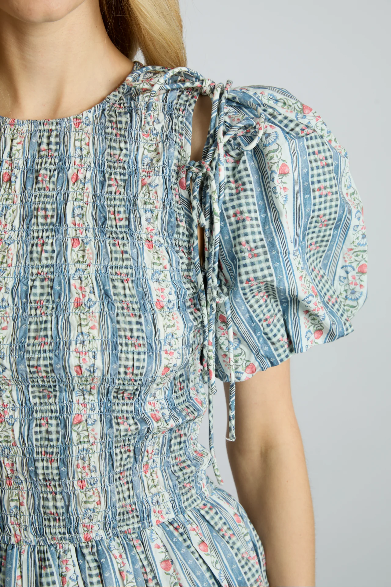 becca bubble mini dress - wallpaper floral