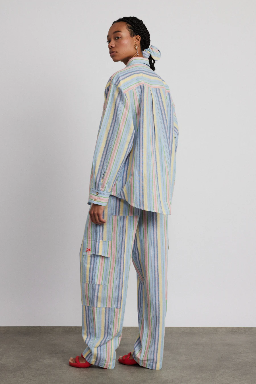 skyla shirt - multi stripe