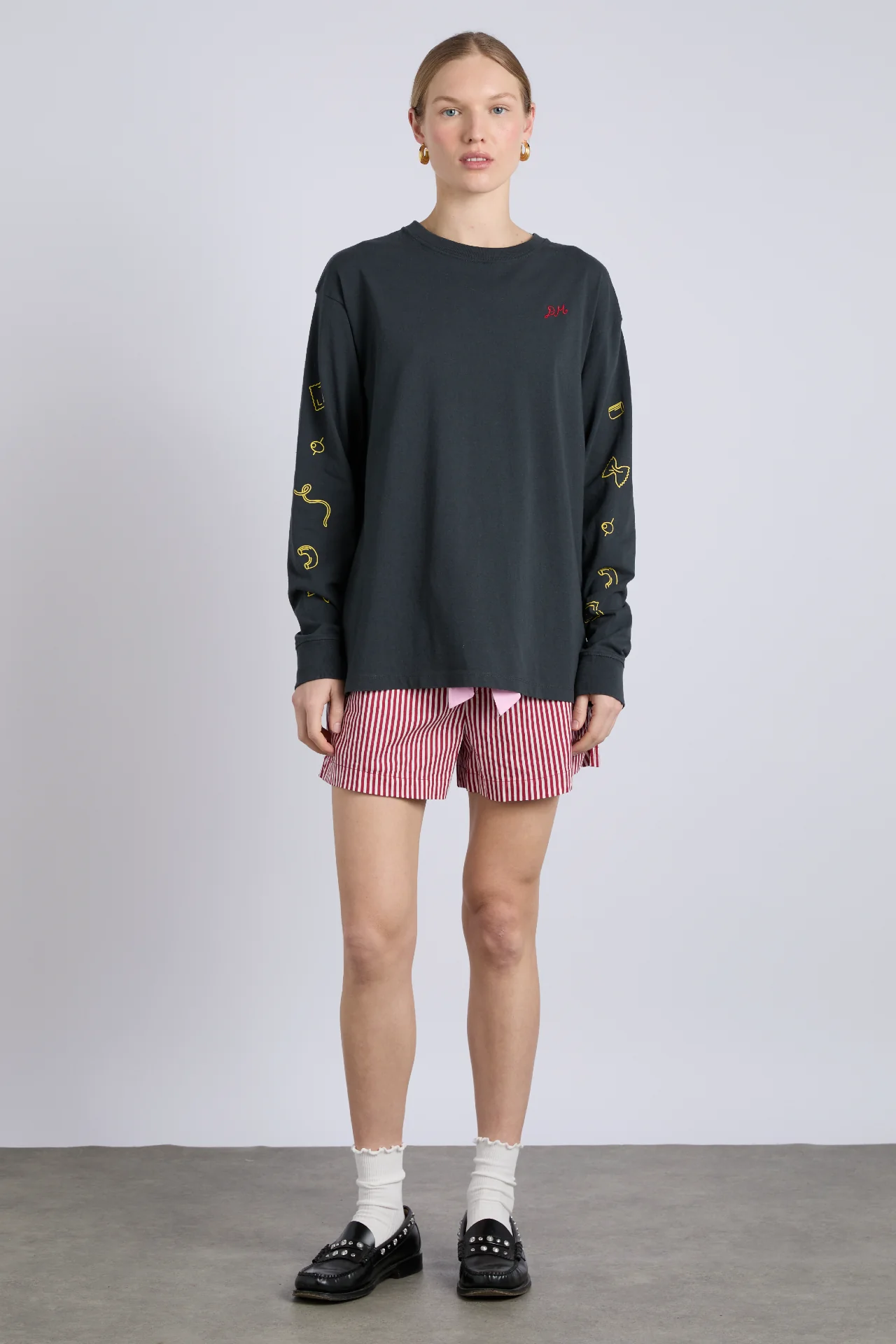 pizza party ls washed tee