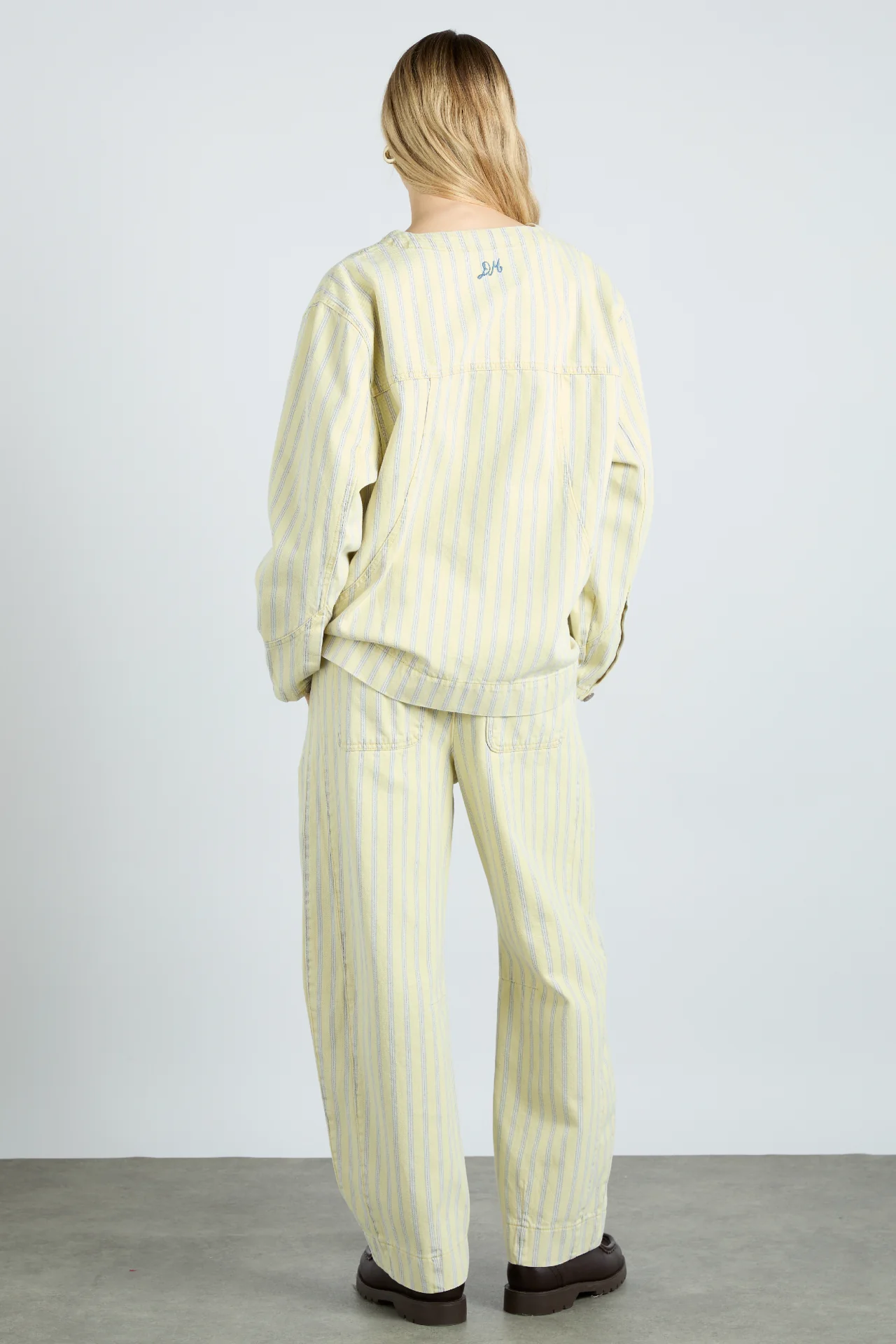 luca jacket - butter business stripe