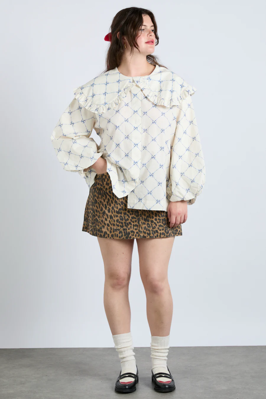 lola blouse - bow print