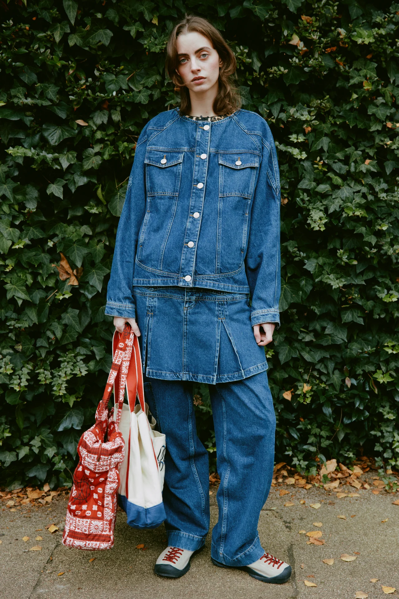 sloane skirt - texas wash & embroidery