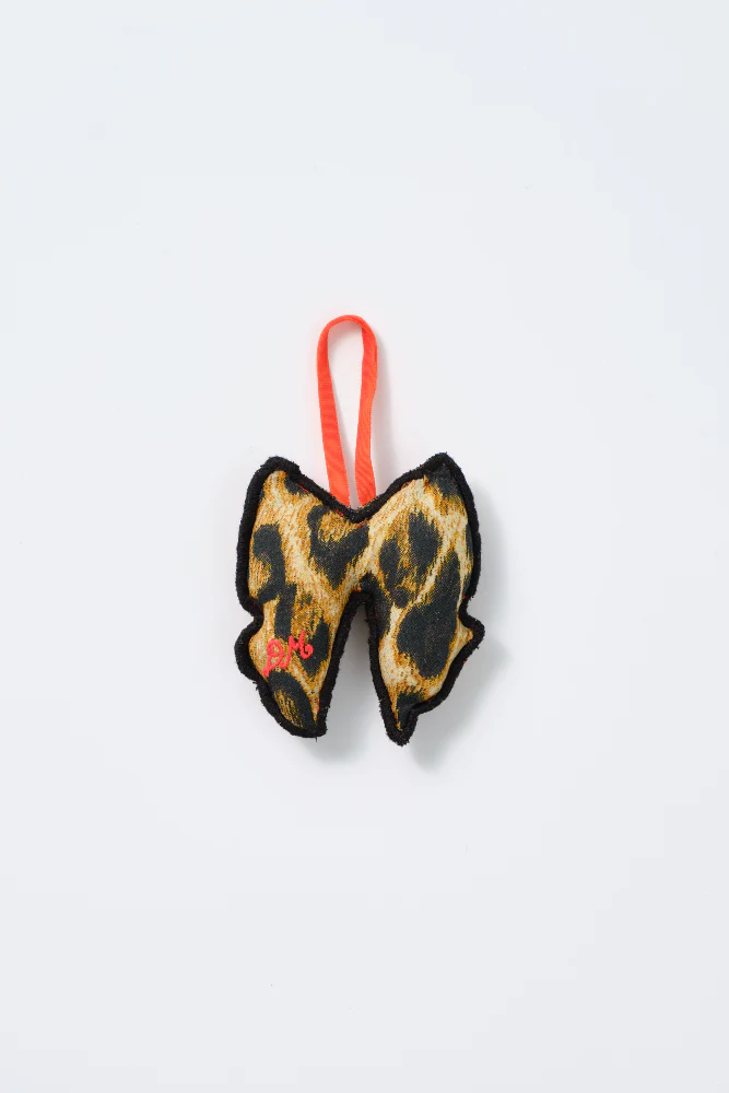 christmas tree decoration - leopard bow