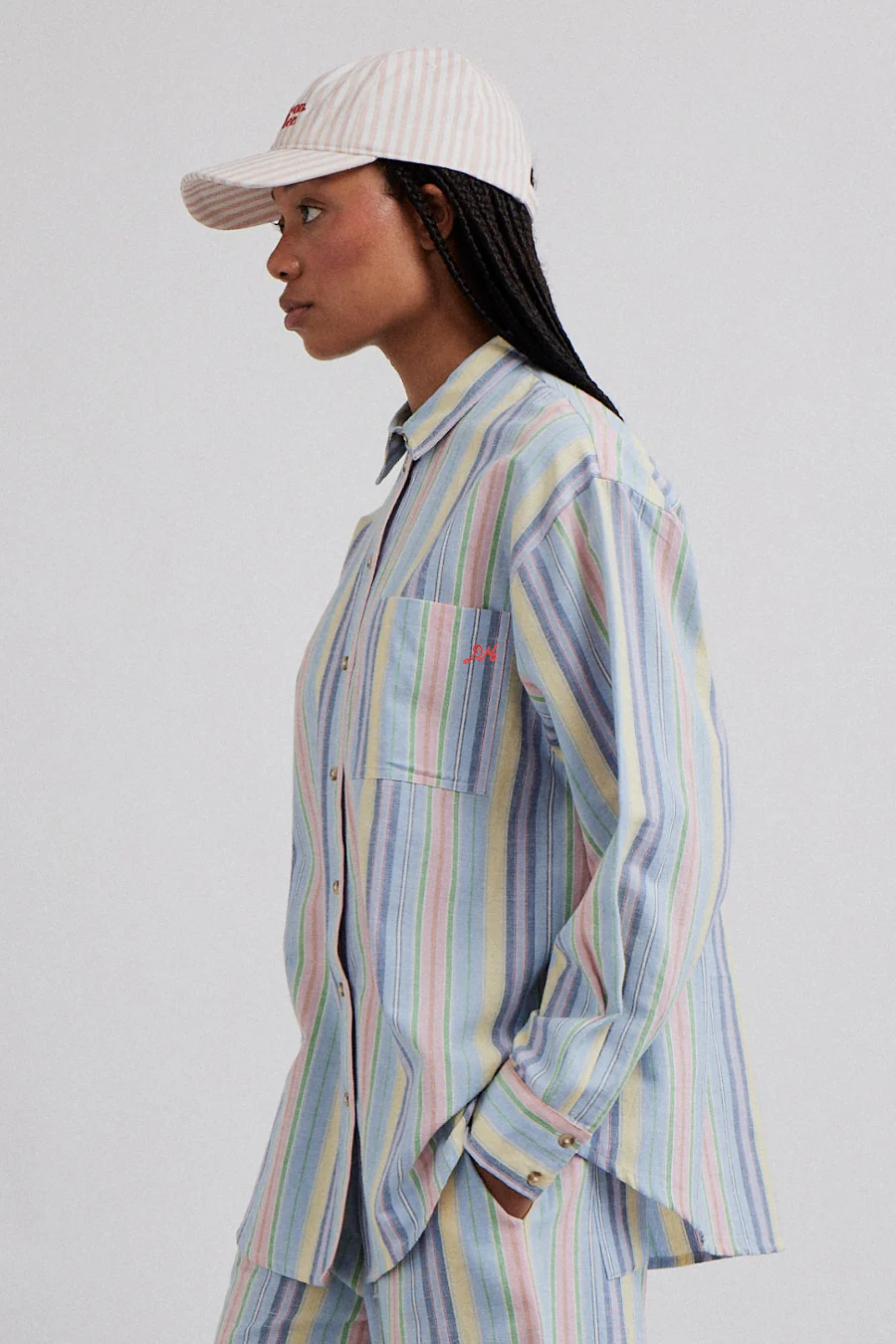 skyla shirt - multi stripe