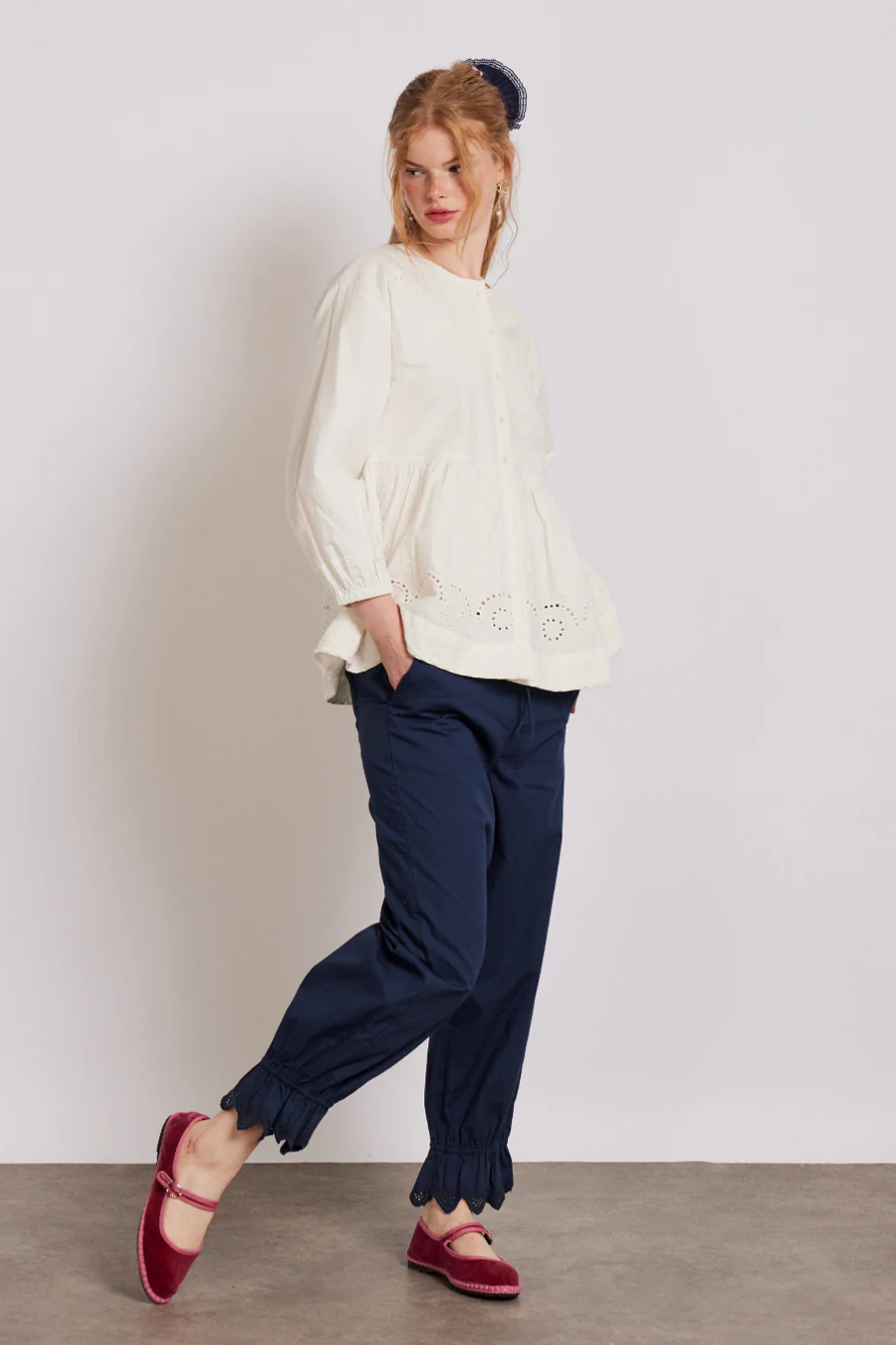 gretchen blouse - white