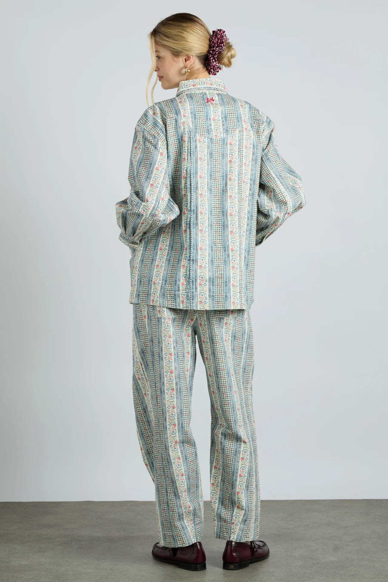 felix twill trouser - wallpaper floral