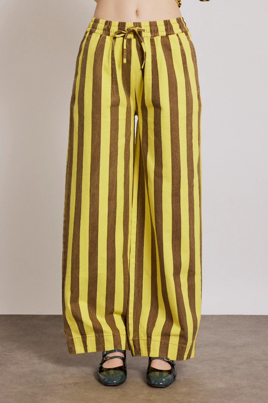 rafe pants - yellow choc stripe