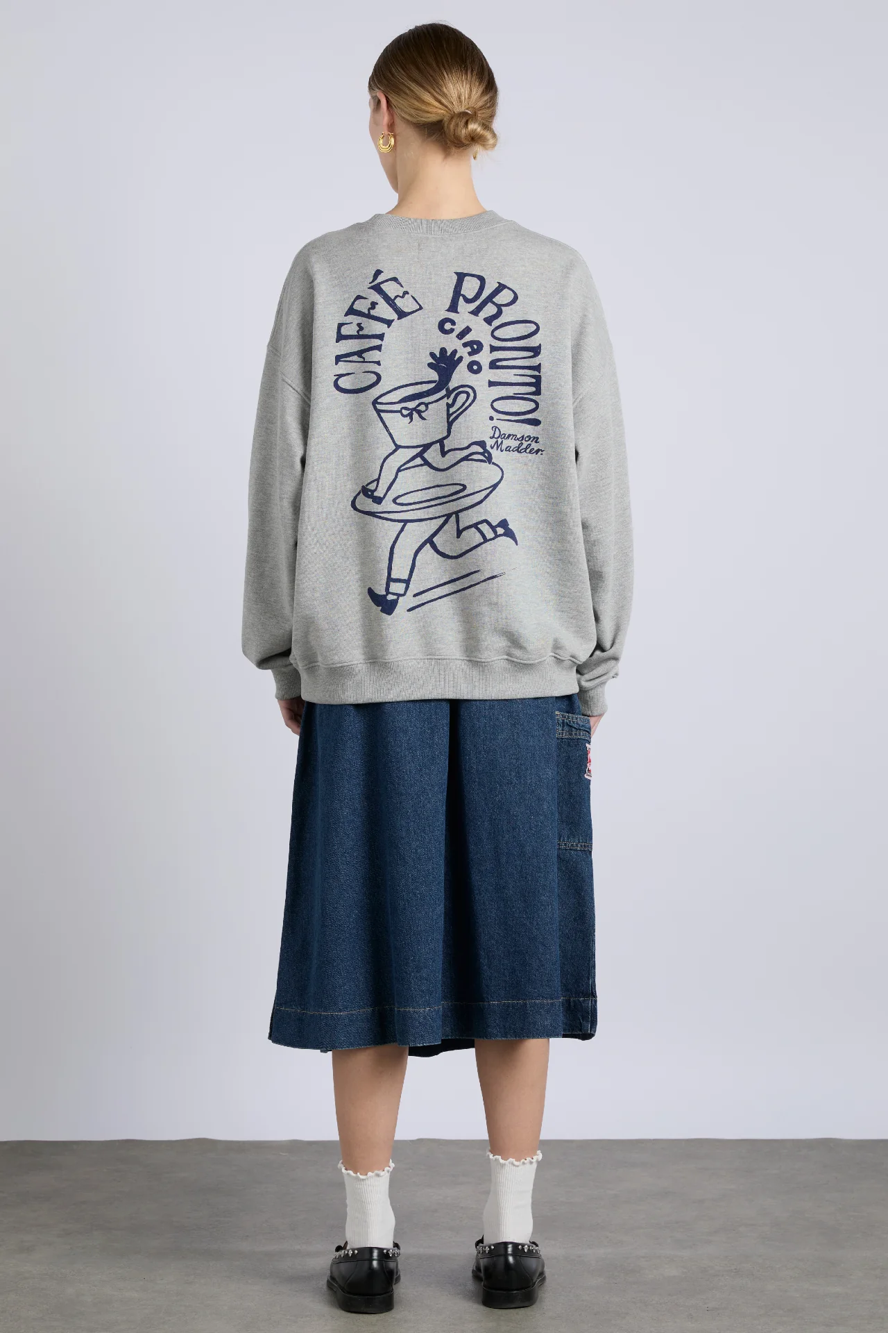 ciao cafe sweatshirt - grey marl