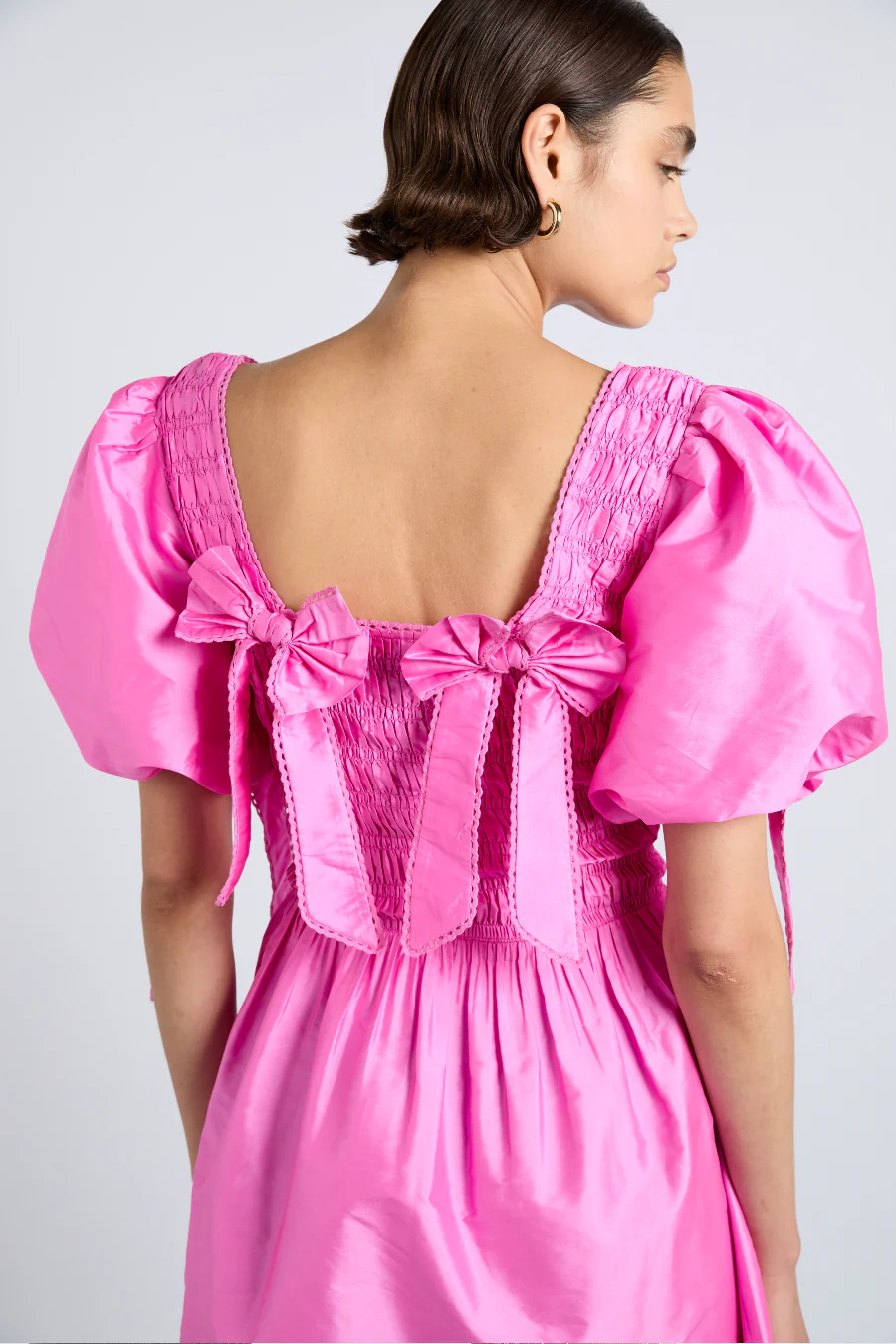 lauren mini dress- pink taffeta
