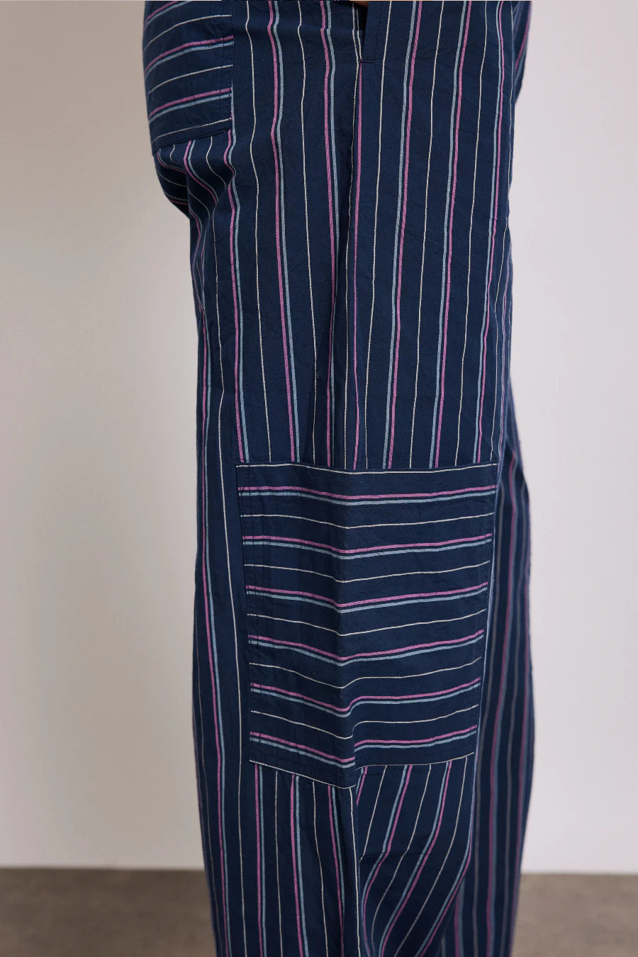 harrison trousers - navy stripe