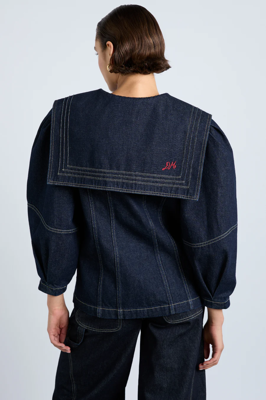 sailor denim jacket - dark indigo