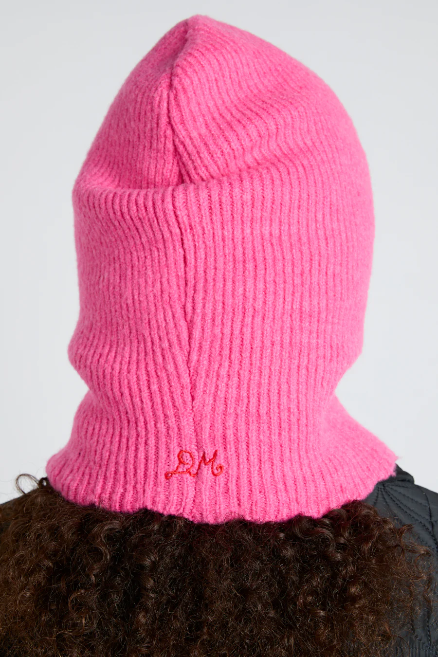scalloped edge hood in pink