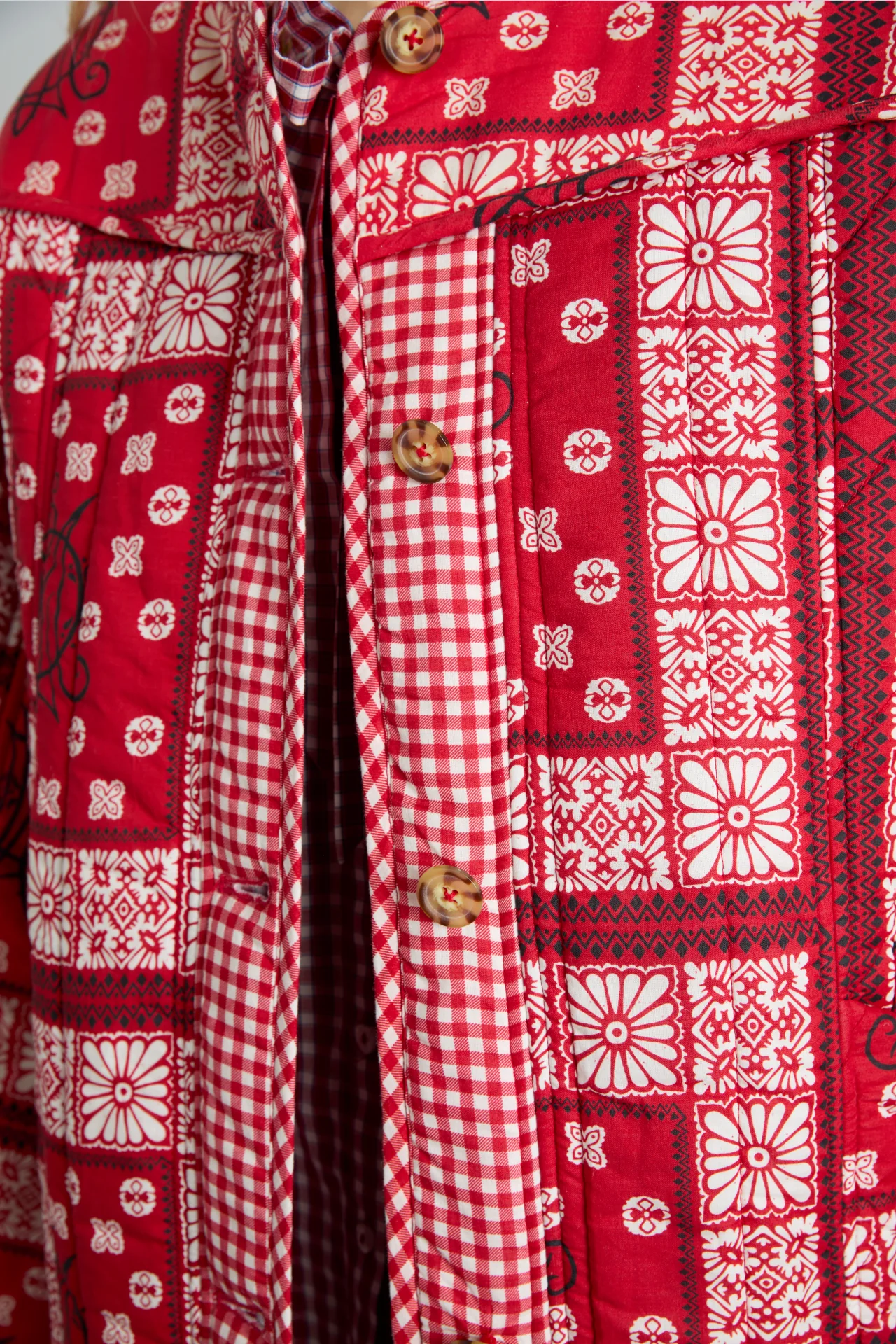 macy jacket - red bandana