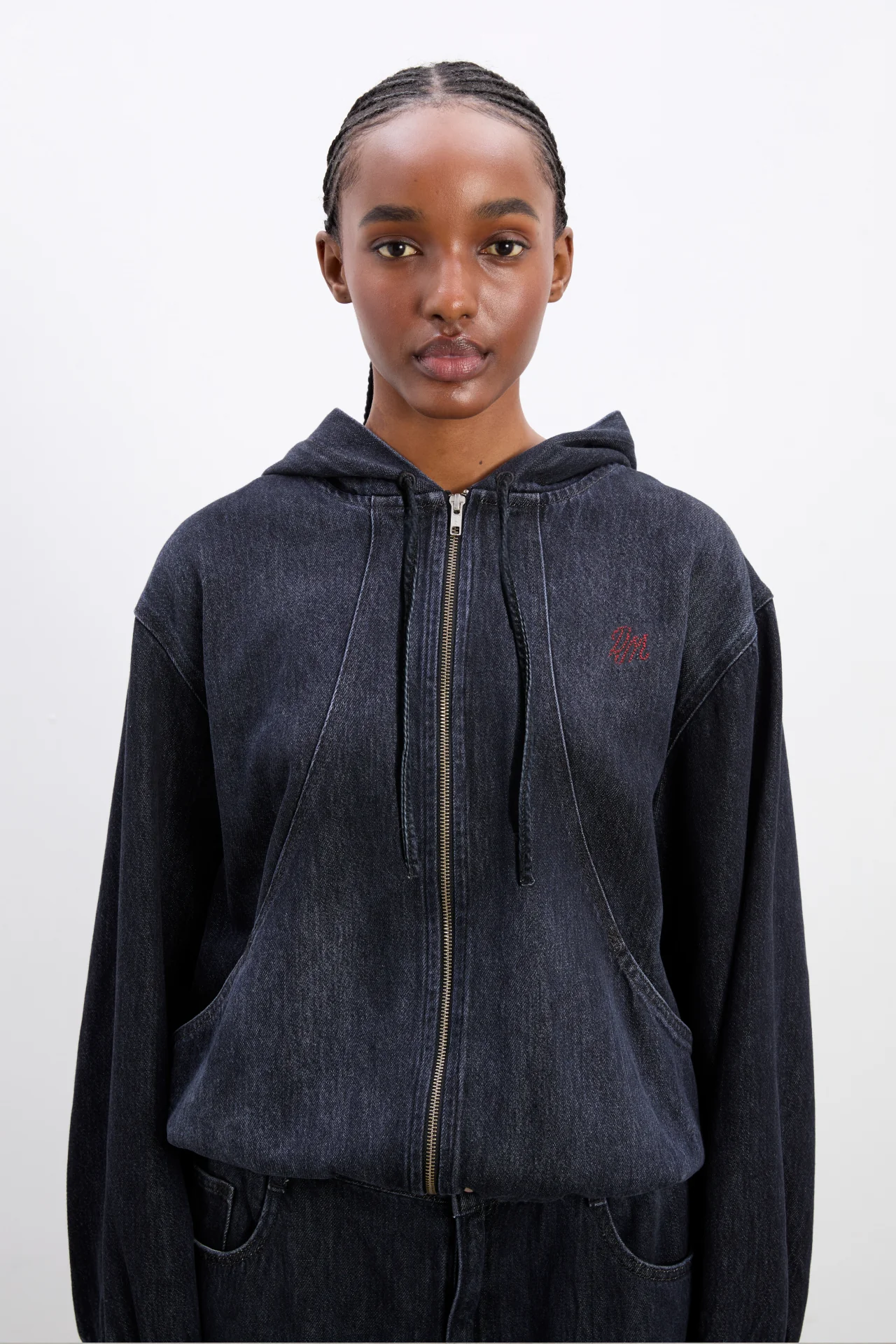 pre-order orson denim hoodie - eclipse wash