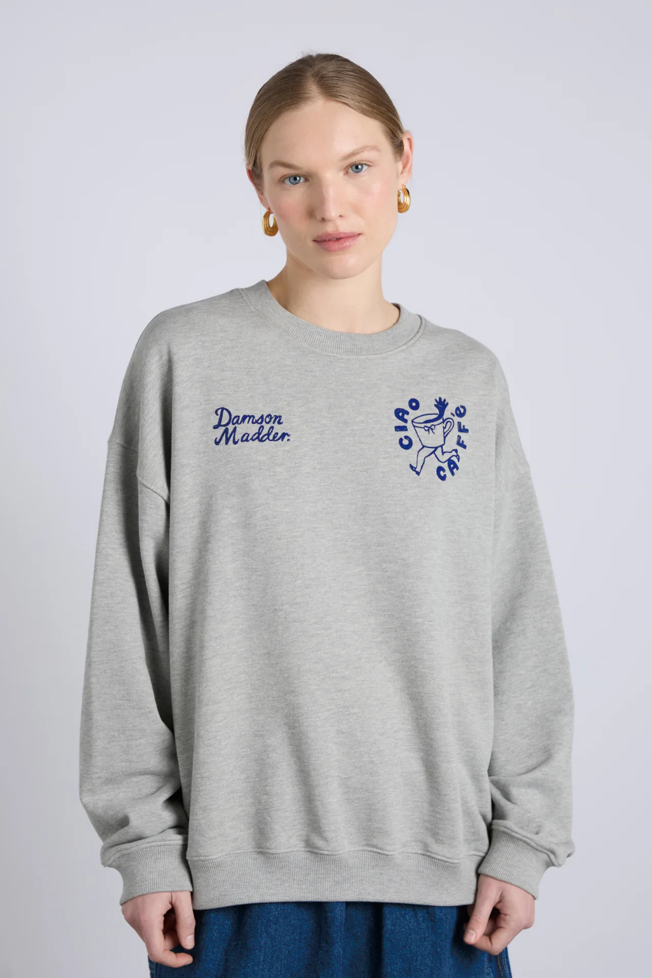 ciao cafe sweatshirt - grey marl
