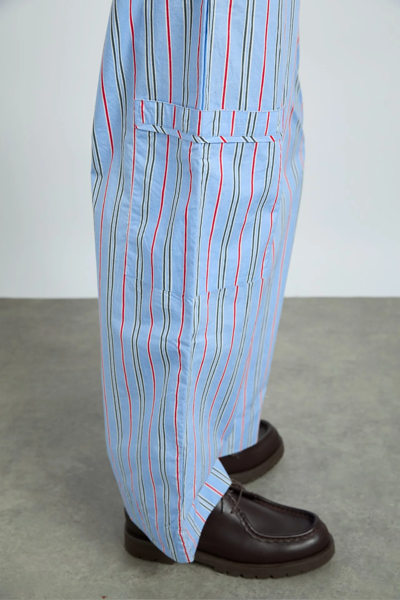 harrison with ties - bold blue stripe