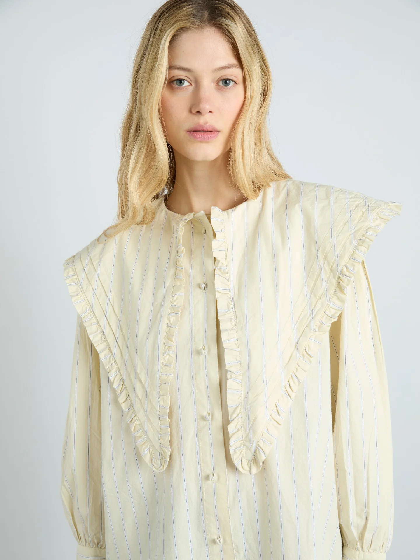 sandy ruffle blouse - butter business