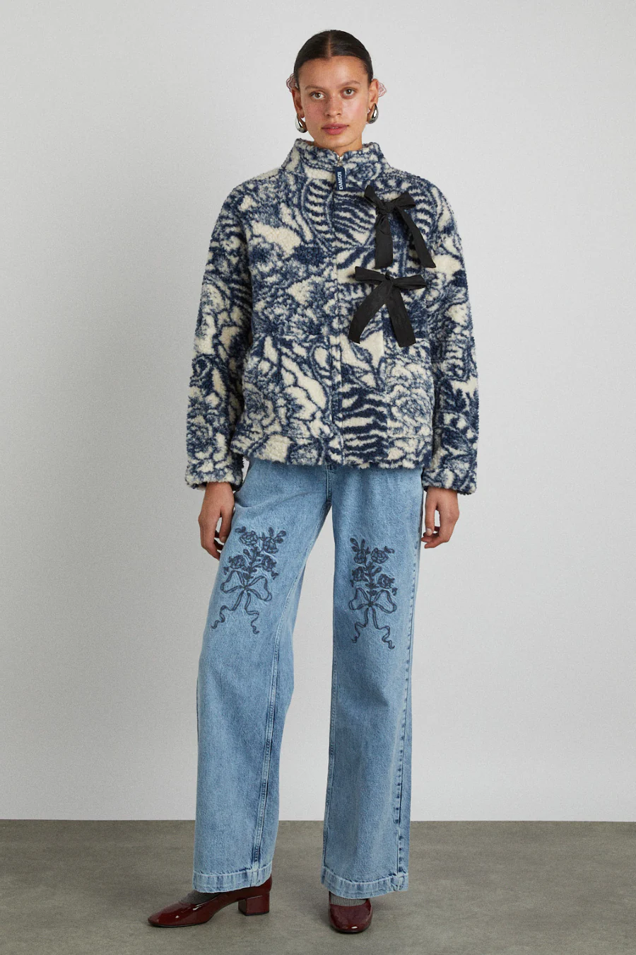 ingrid borg jacket - vase print