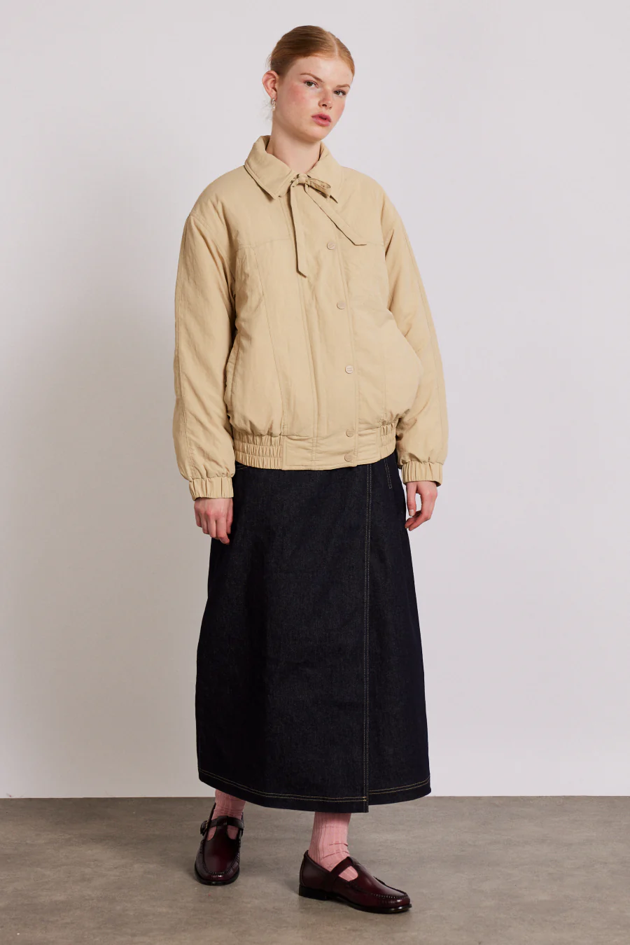 claudia bomber - tan