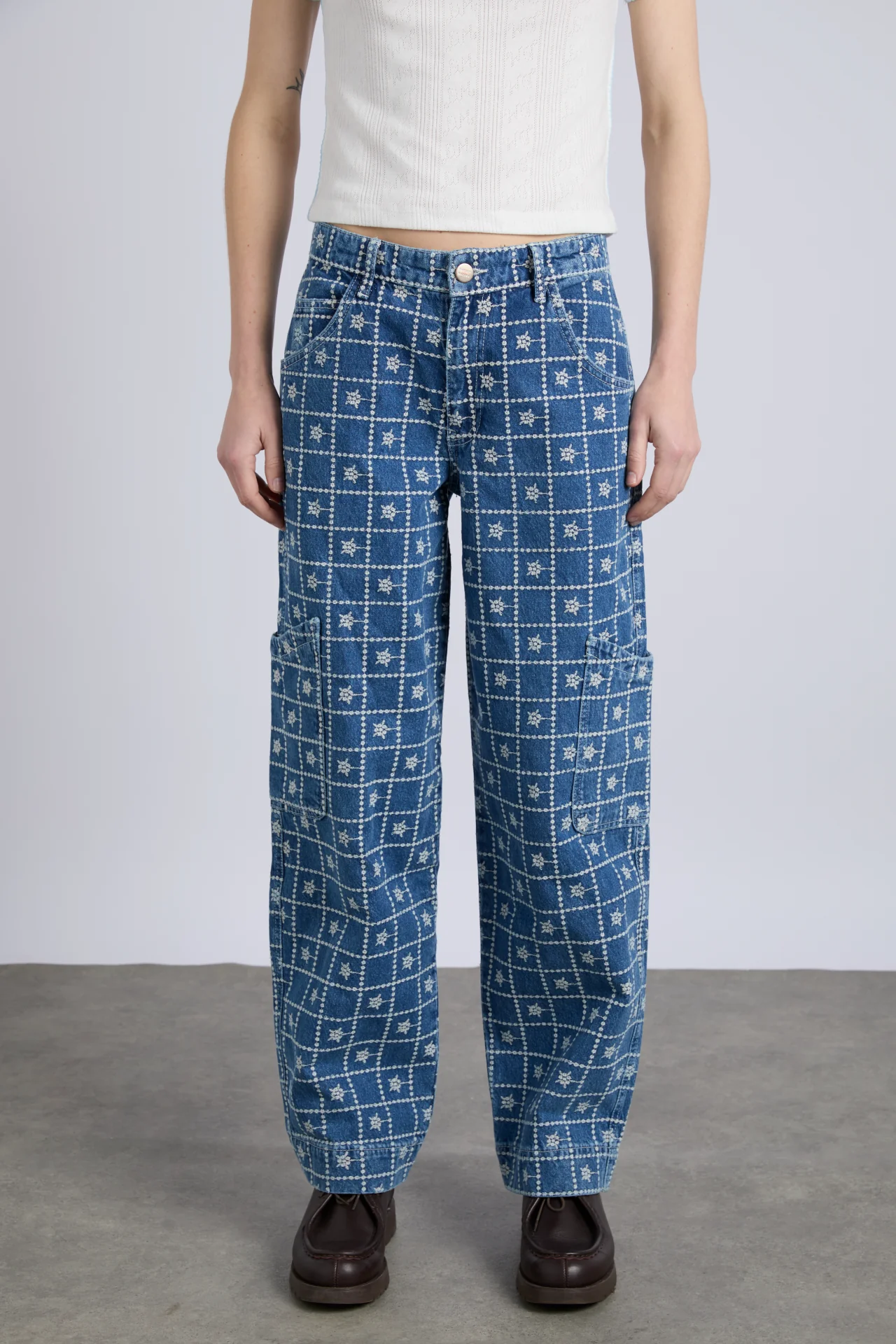 drew jeans - broderie