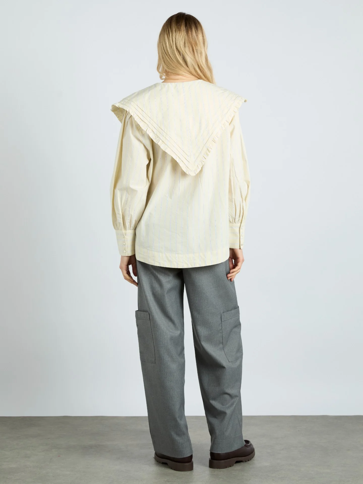 sandy ruffle blouse - butter business