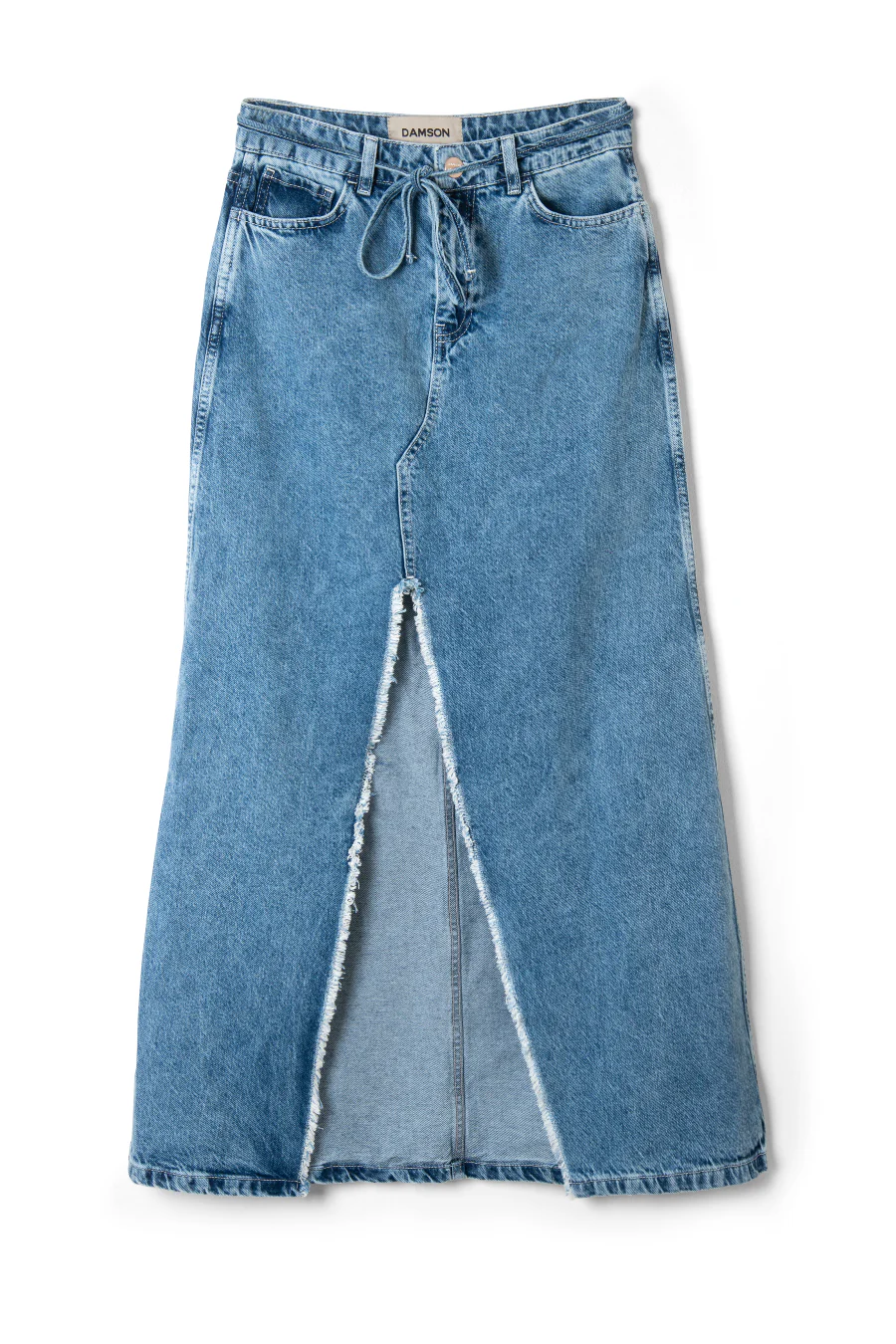 kaia denim maxi skirt