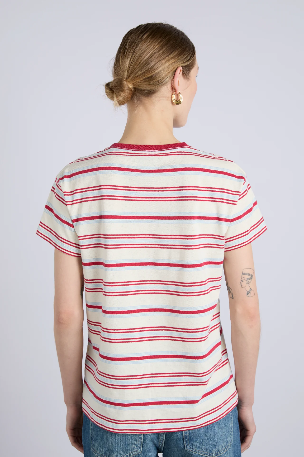 ariel shrunken tee - butter stripe