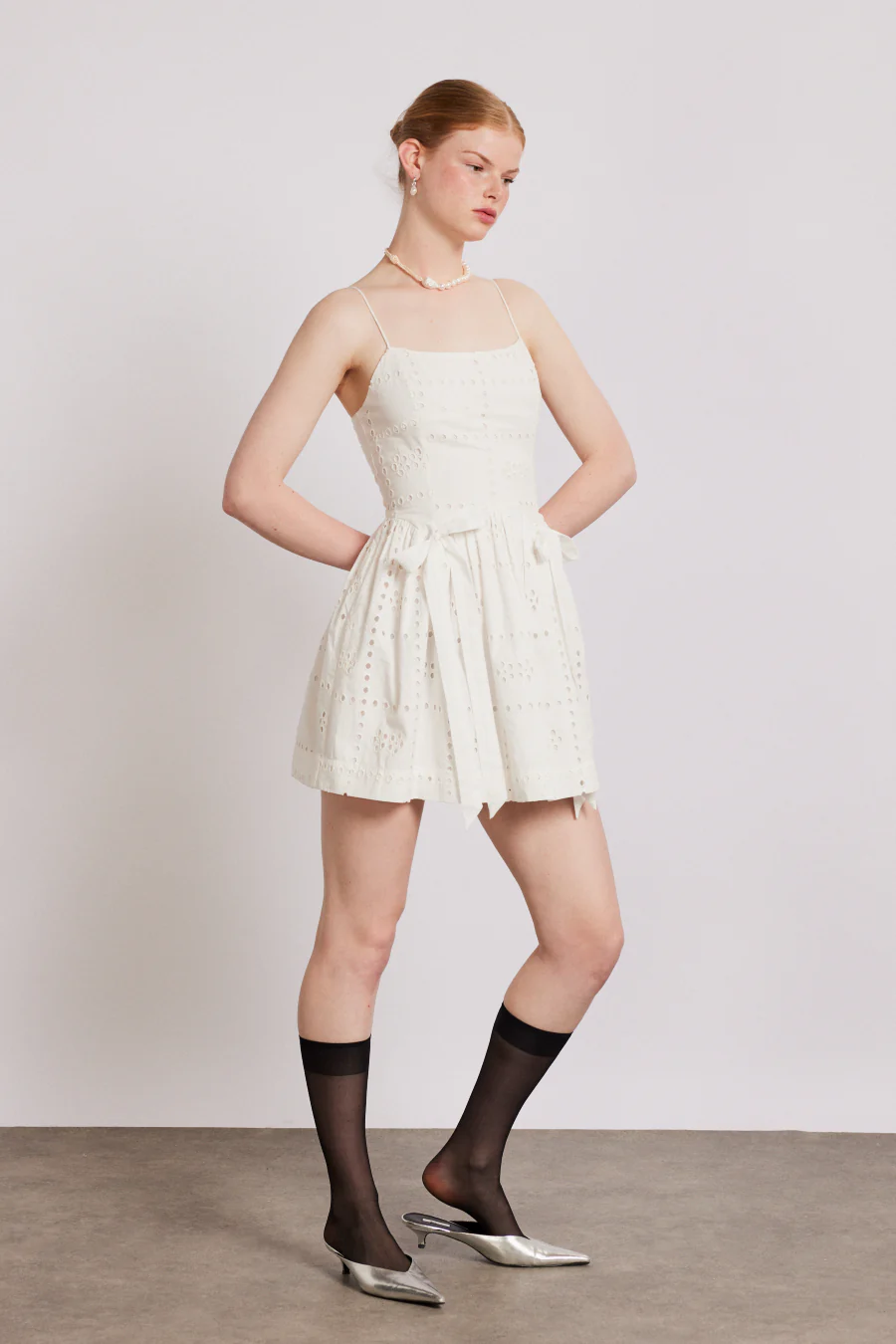 penelope mini - white broderie