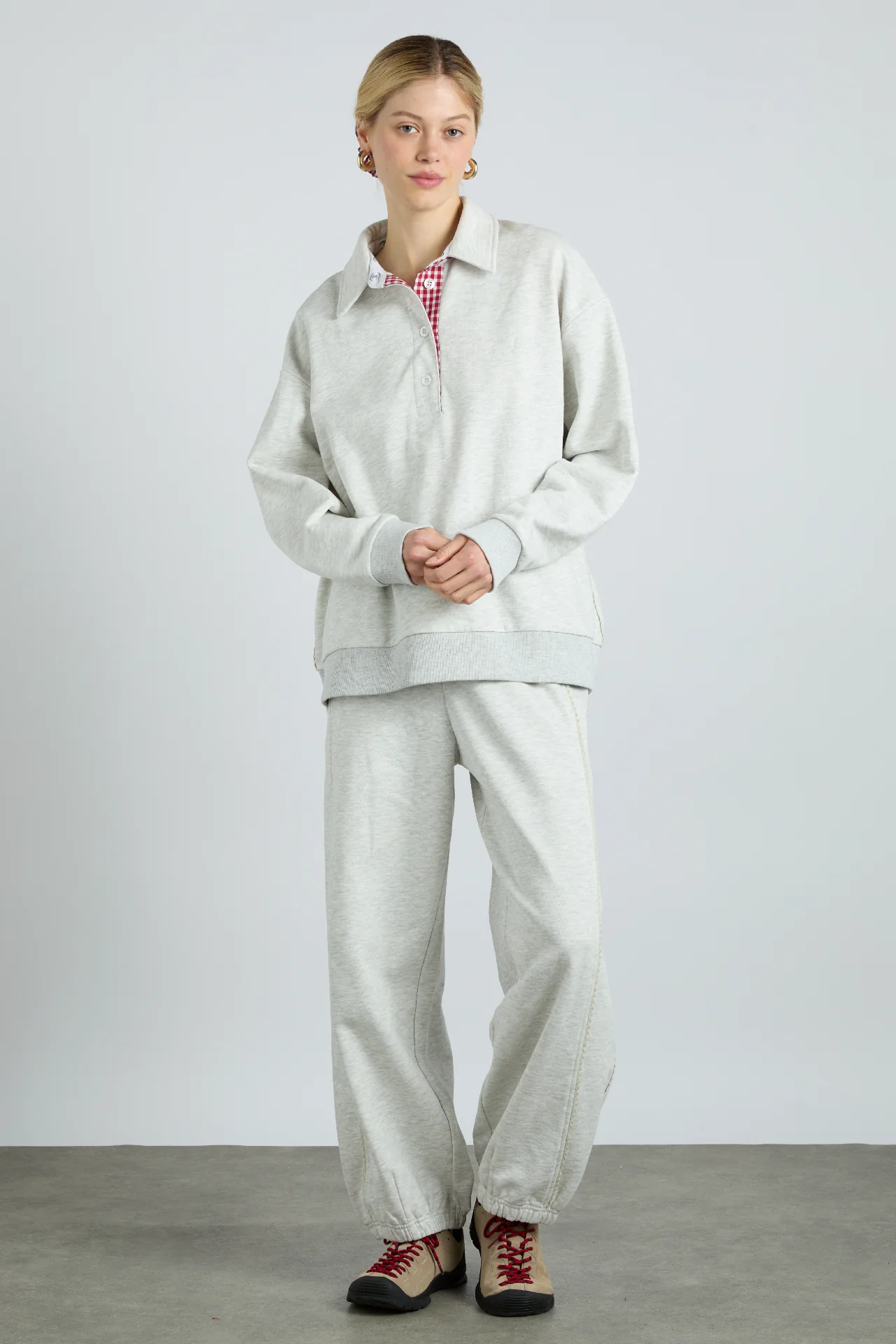 felix jogger - ice grey marl