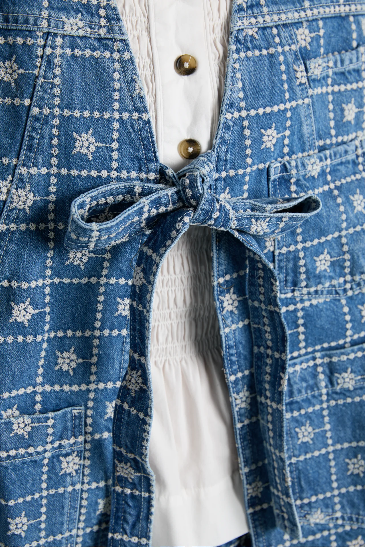 dilly vest - broderie