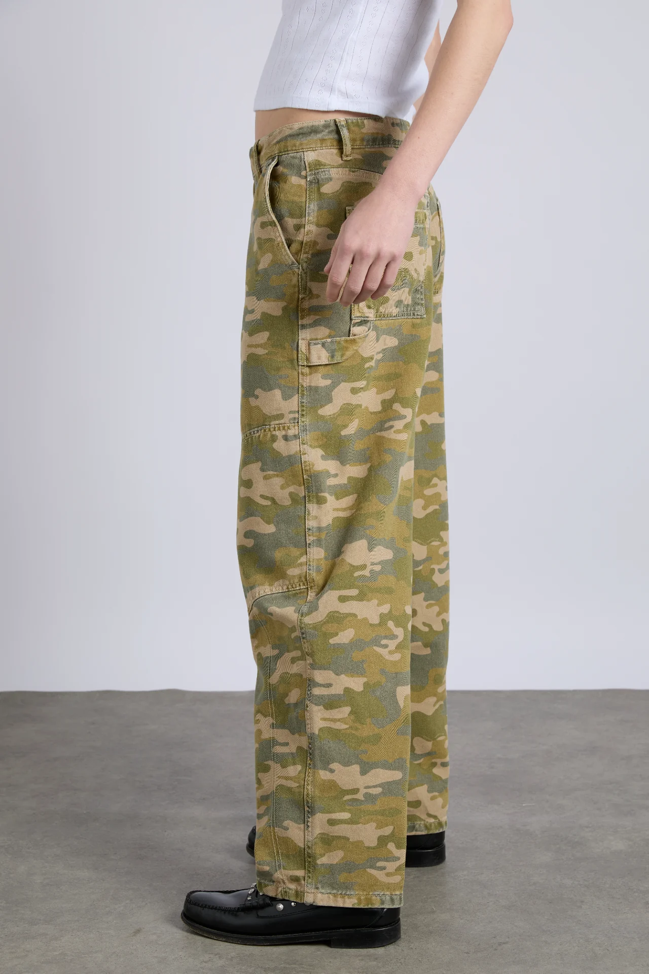 drew jeans - green camo