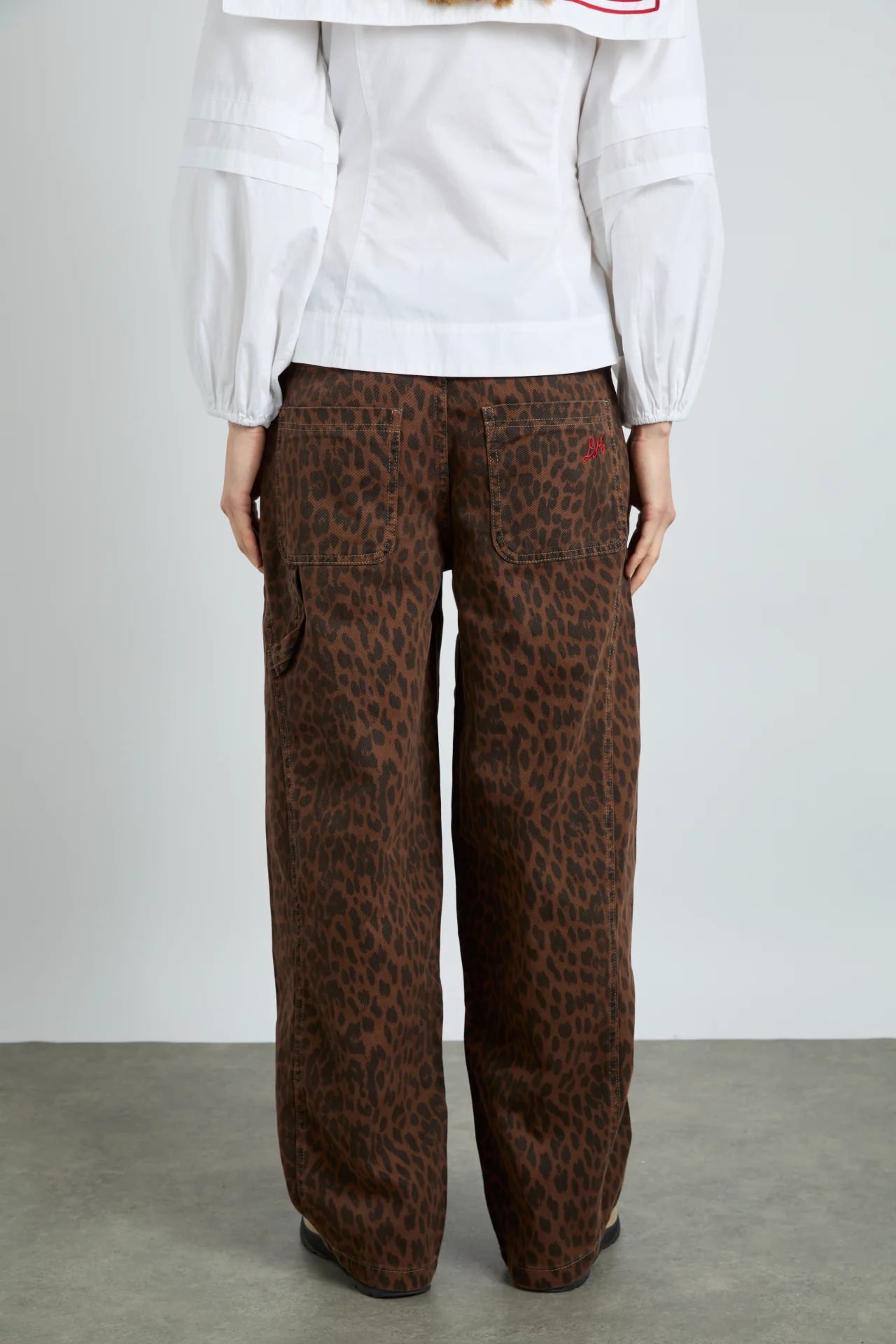 dion jeans - dark leopard overdye