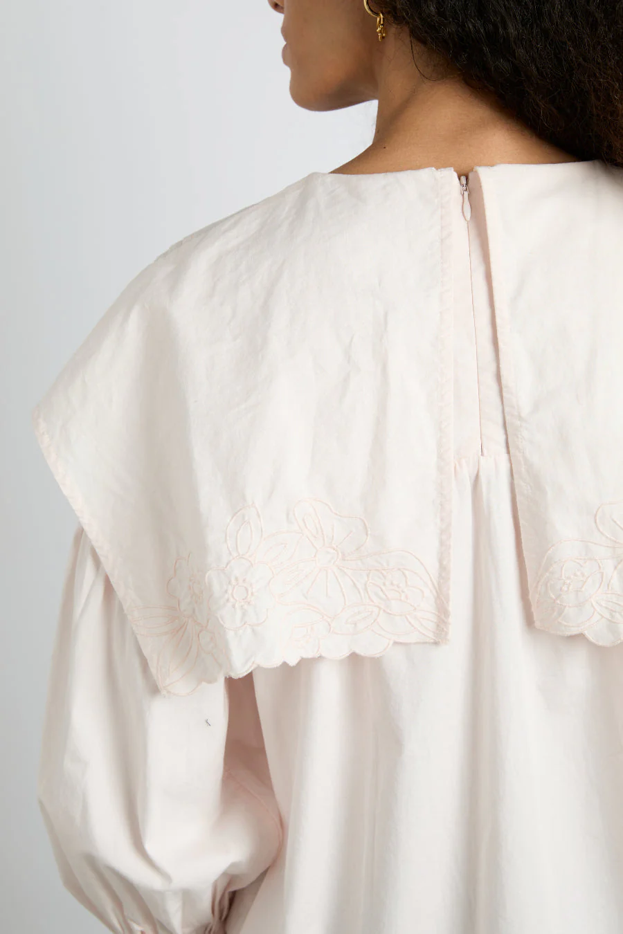 embroidered candy blouse - pink