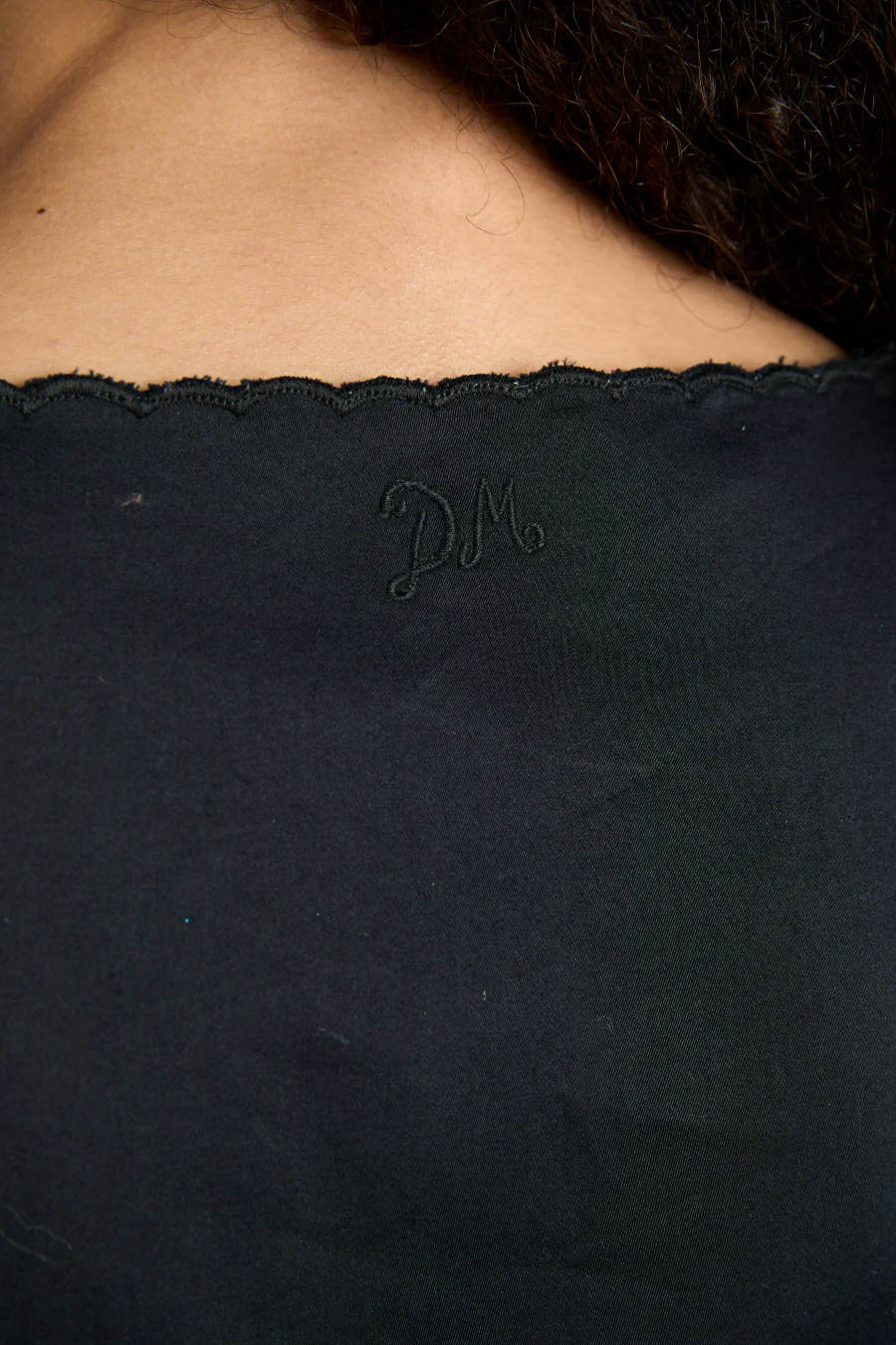 eugenie bow blouse - black