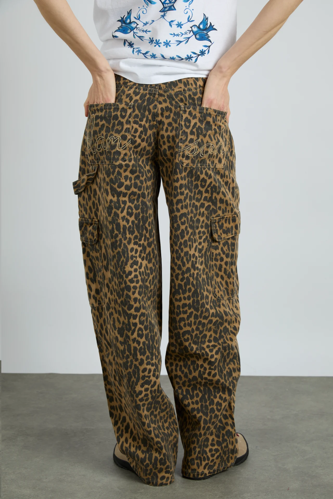 cargo jeans - leopard