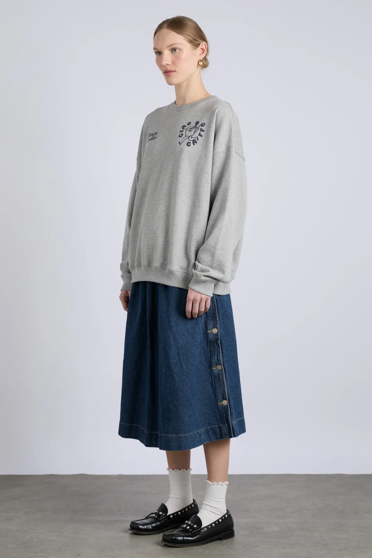 hollis midi skirt - dallas wash