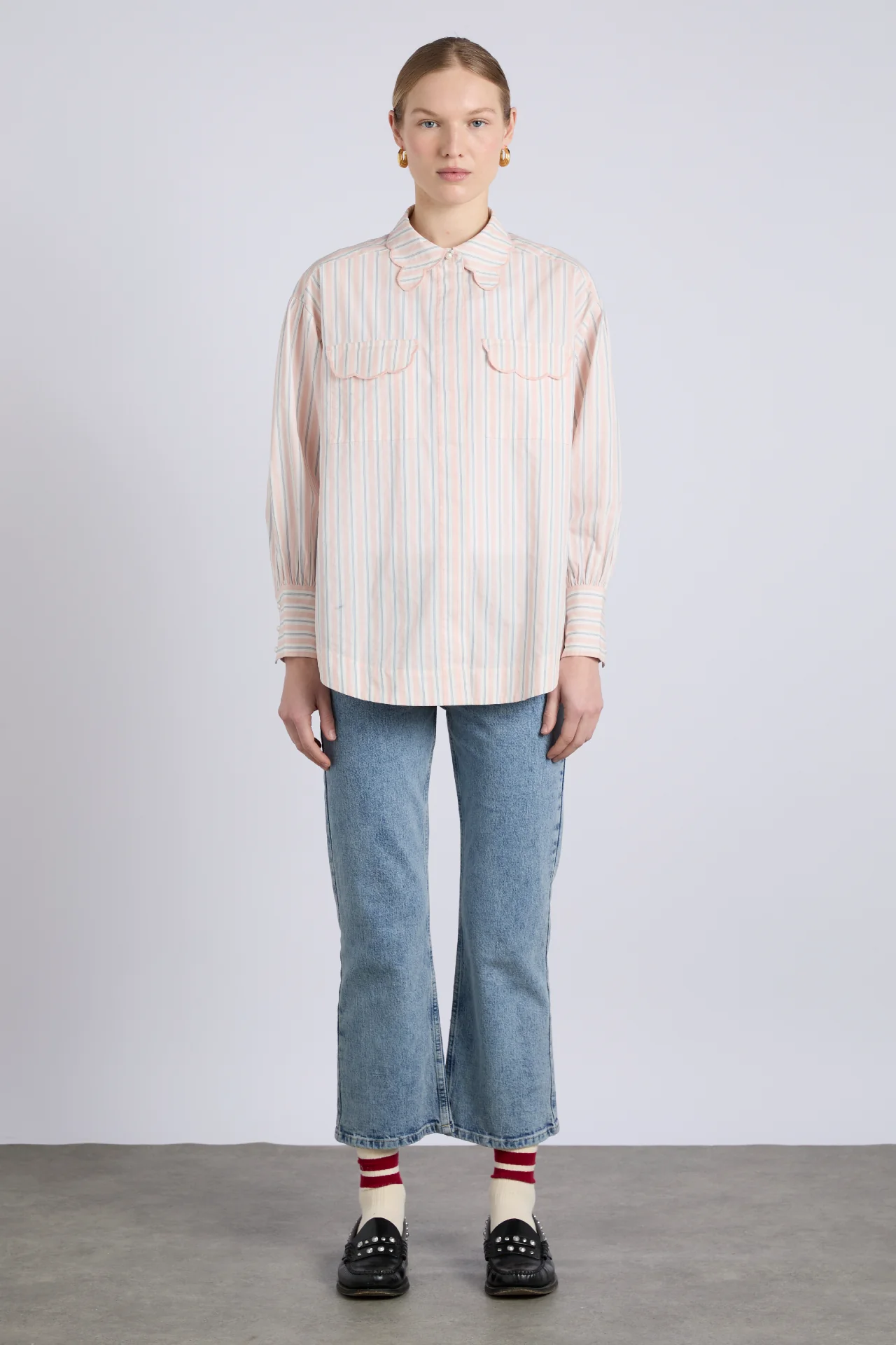 phoebe shirt - apricot business